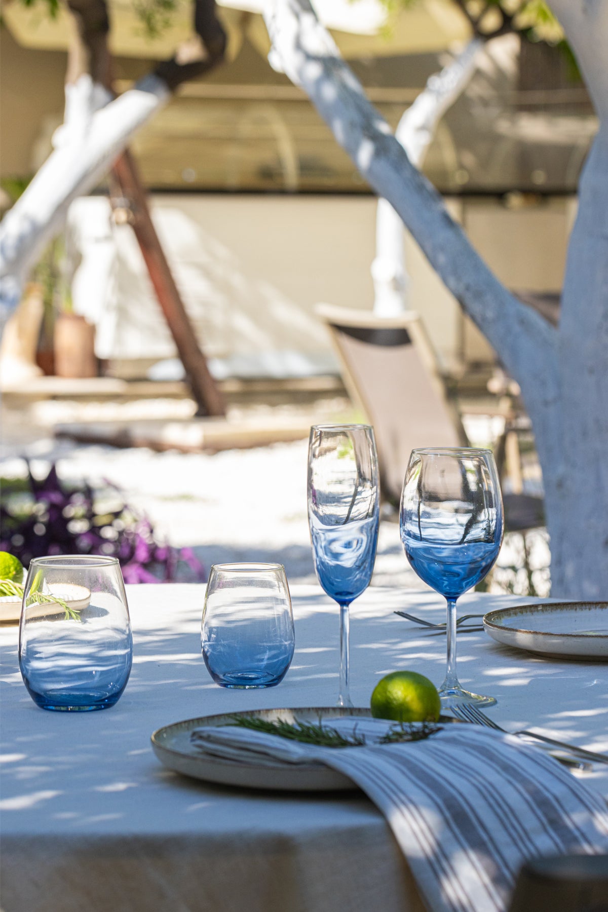 Larc 4'lü Meşrubat Bardağı Seti Mavi 570 cc