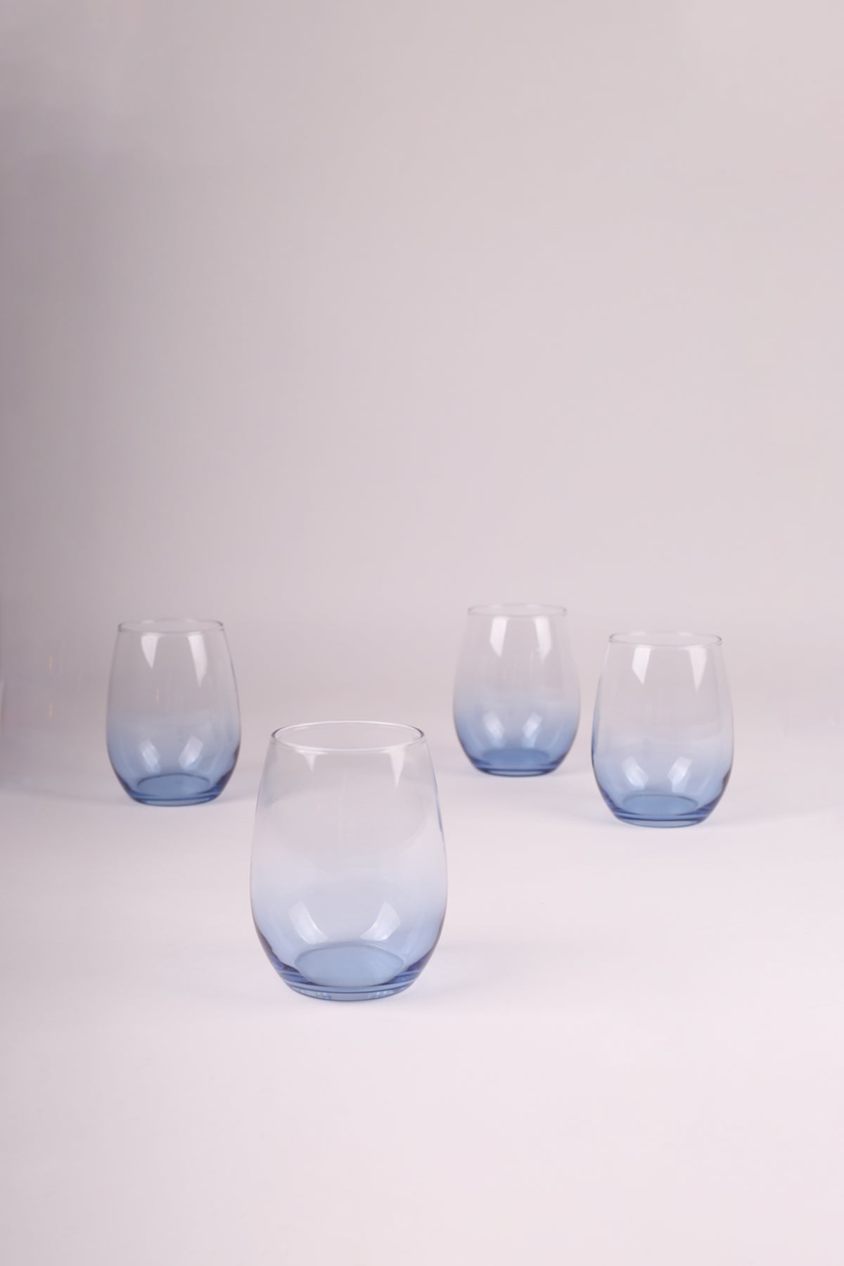 Larc 4'lü Su Bardağı Seti Mavi 350 cc