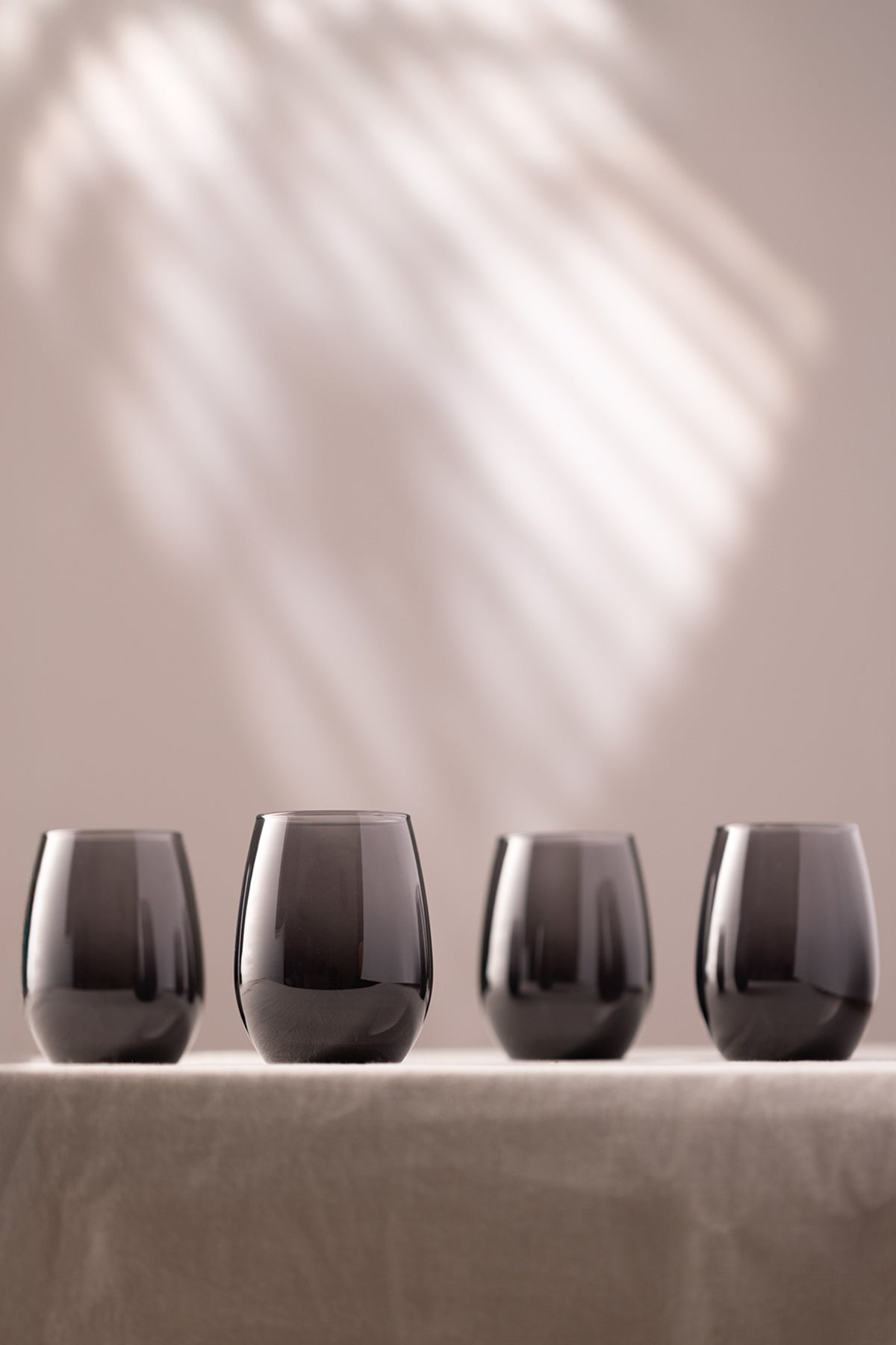 Larc 4'lü Su Bardağı Seti Füme 350 cc