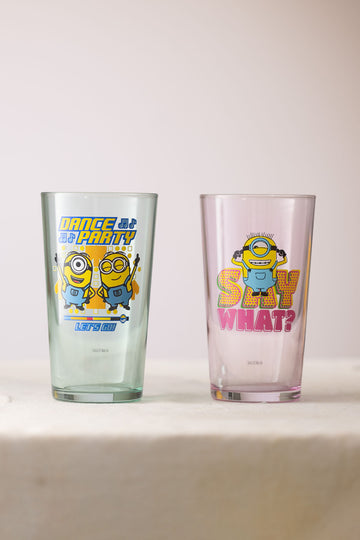 Minions 2'li Bardak Seti Pembe-Yeşil 570 cc