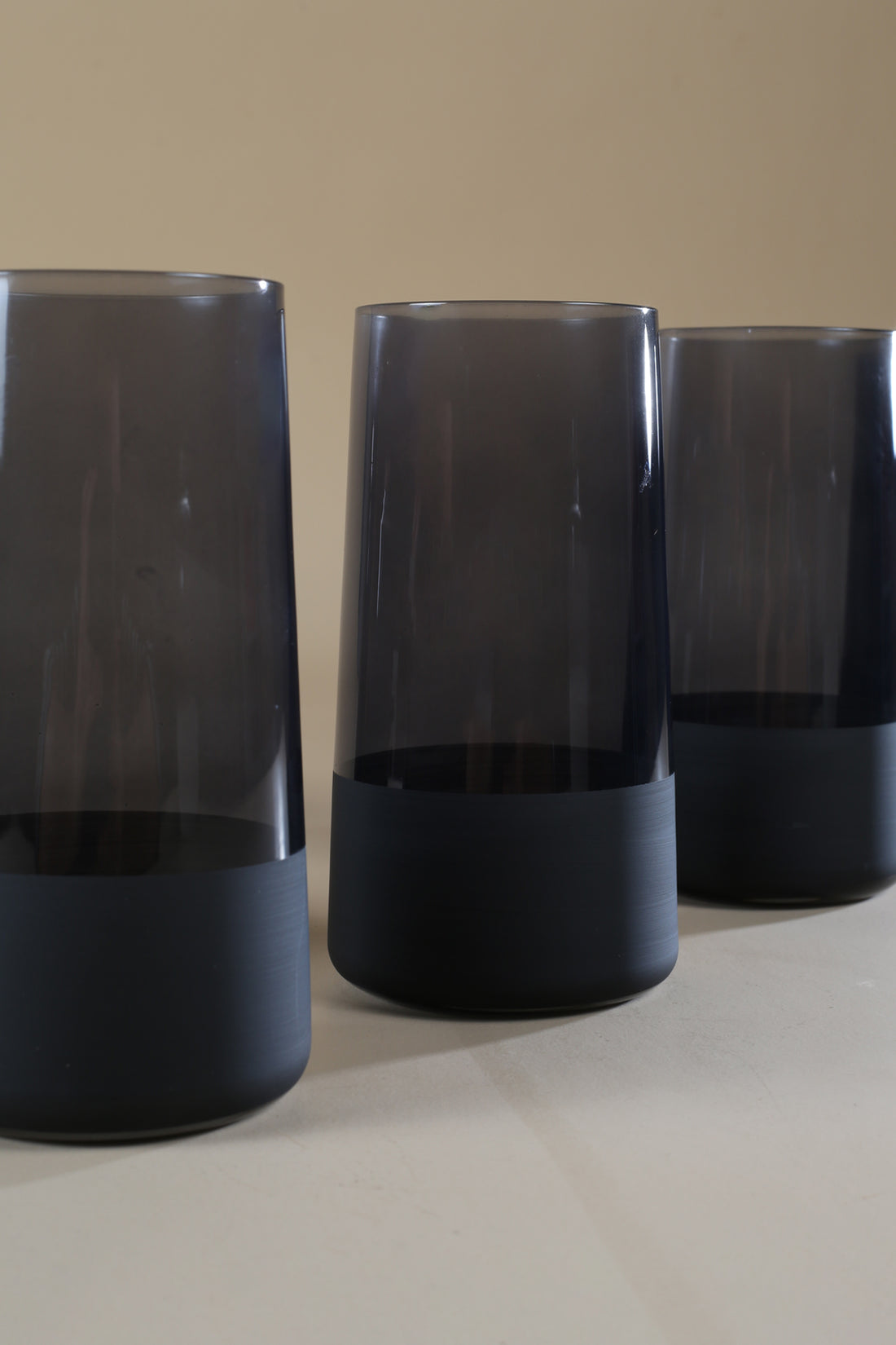 Matte 4'lü Meşrubat Bardağı Seti Siyah 520 cc