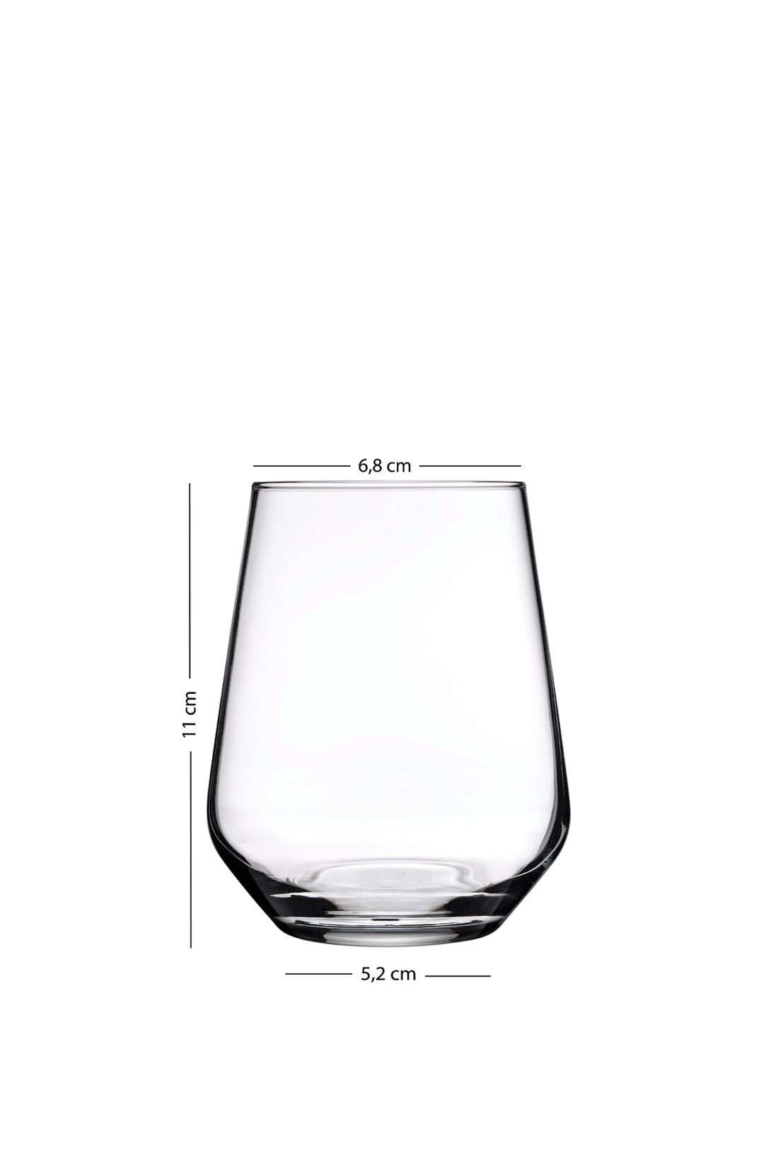 New Iconic 4'lü Su Bardağı Seti Füme 425 cc