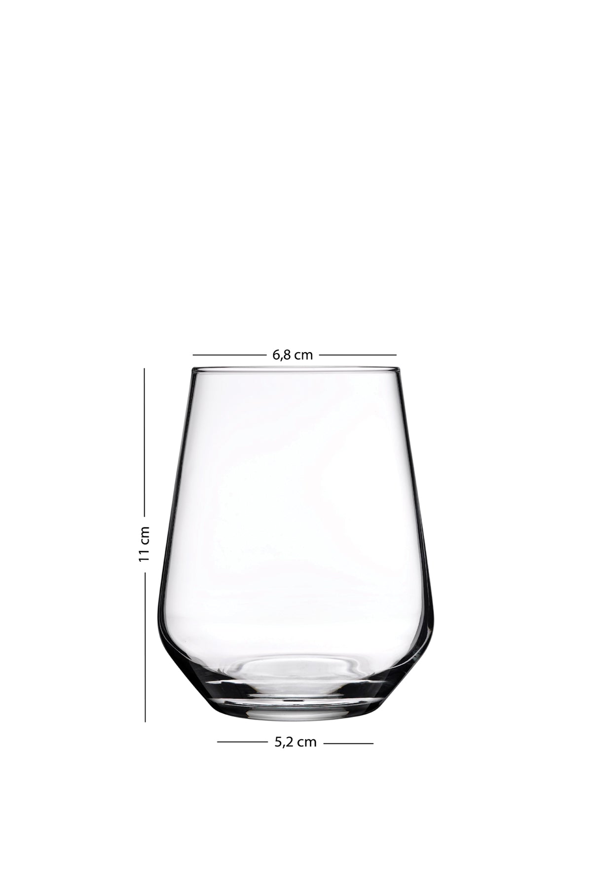 New Iconic 4'lü Su Bardağı Seti Füme 425 cc