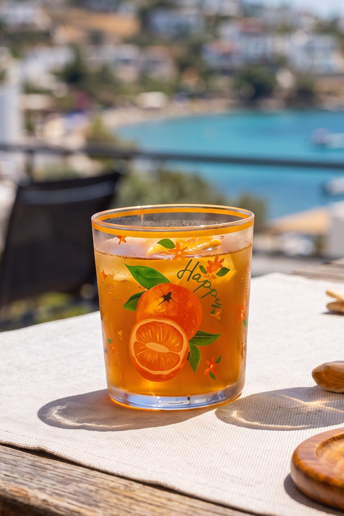 Juicy Meyve Desenli 4'lü Su Bardağı Seti 380 cc