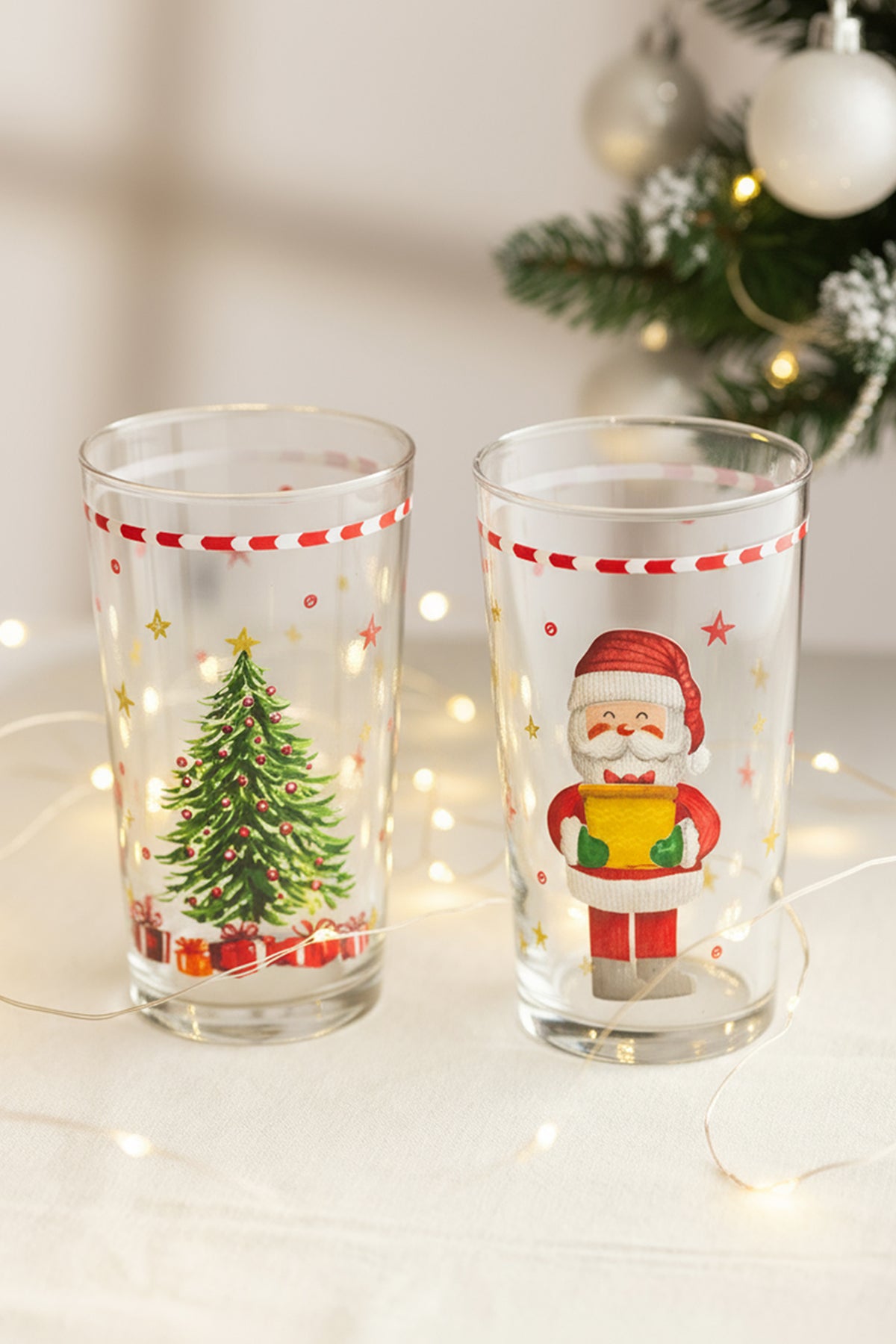 Jingle&Glow 2'li Meşrubat Bardağı Seti 570 cc