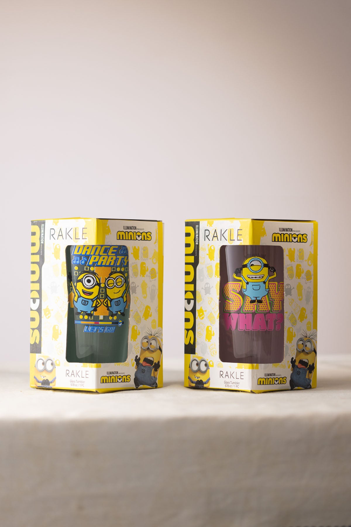 Minions 2'li Bardak Seti Pembe-Yeşil 570 cc