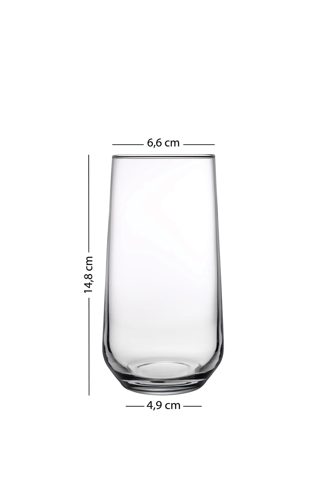 New Iconic 4'lü Meşrubat Bardağı Seti Füme 470 cc