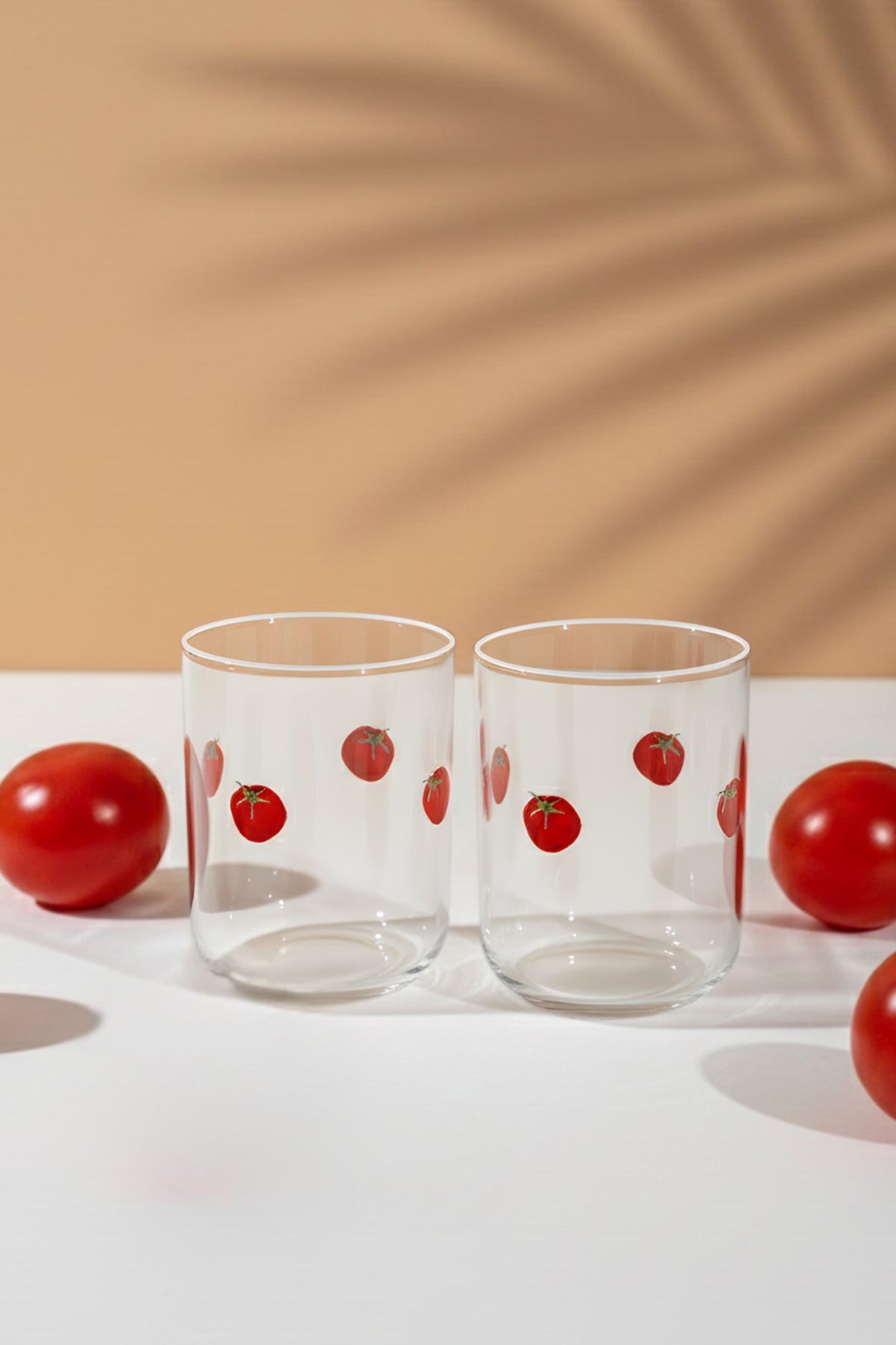 Pomodoro Desenli 2'li Su Bardağı Seti 350 cc