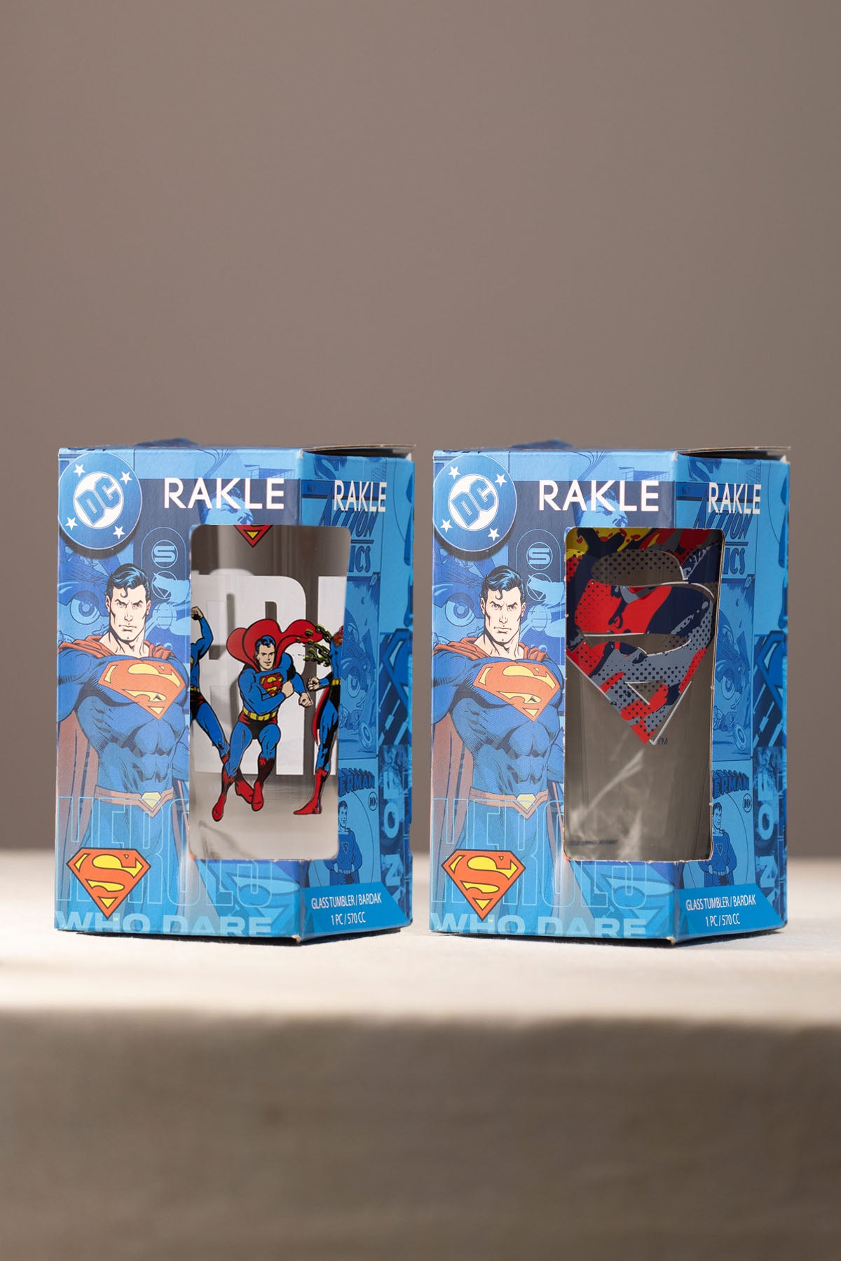 Superman 2'li Meşrubat Bardağı Seti 570 cc
