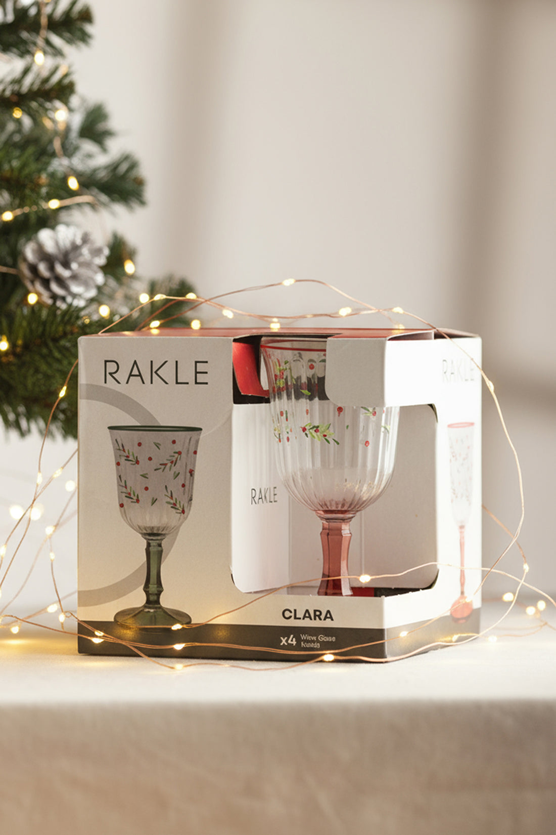 Clara 4'lü Su Kadeh Seti 240 cc