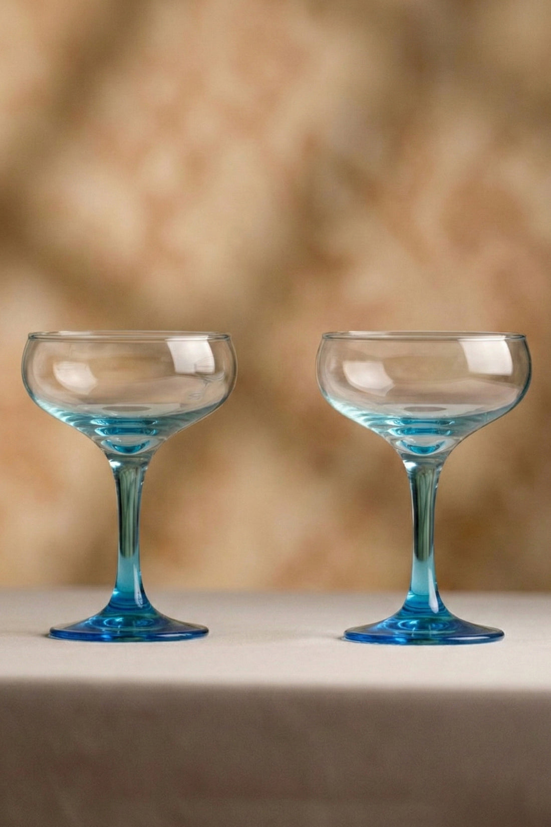 Marsilya 4'lü Cup Dondurmalık Seti Mavi-Turkuaz 270 cc