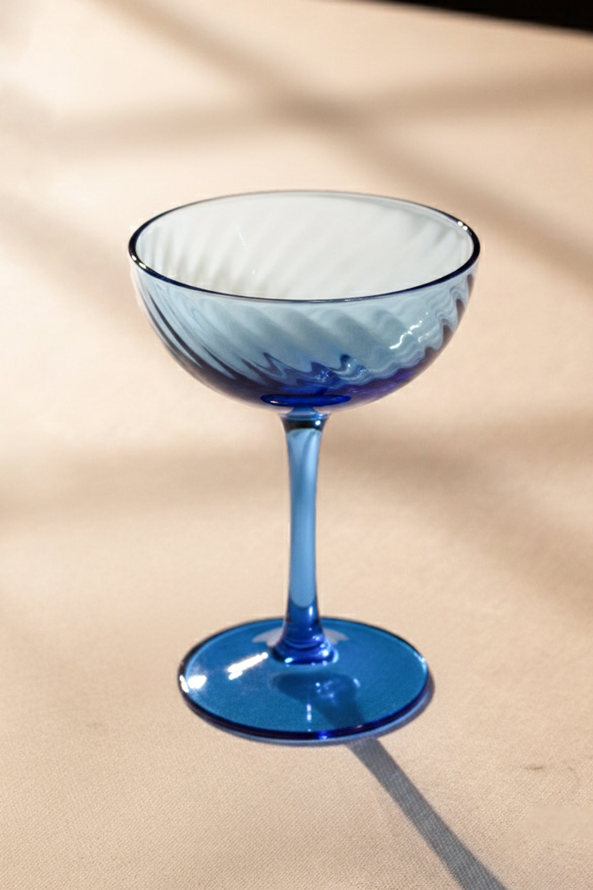 Premium El Yapımı Kendinden Renkli 2'li Cup Seti Mavi 230 cc