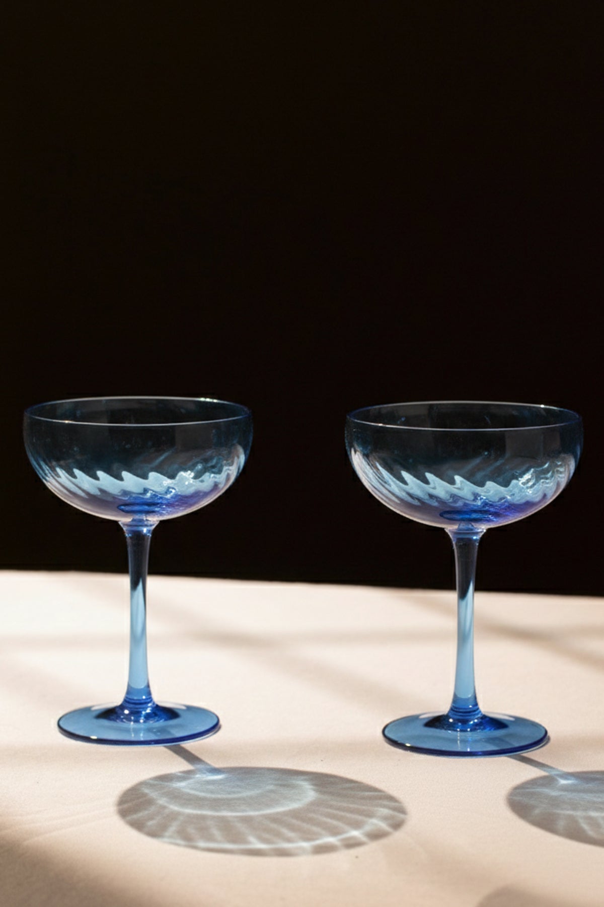 Premium El Yapımı Kendinden Renkli 2'li Cup Seti Mavi 230 cc