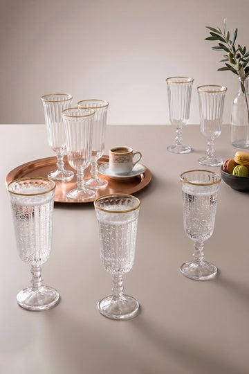 Splendid Gold 8'li Kahve Yanı Kadehi Seti 120 cc