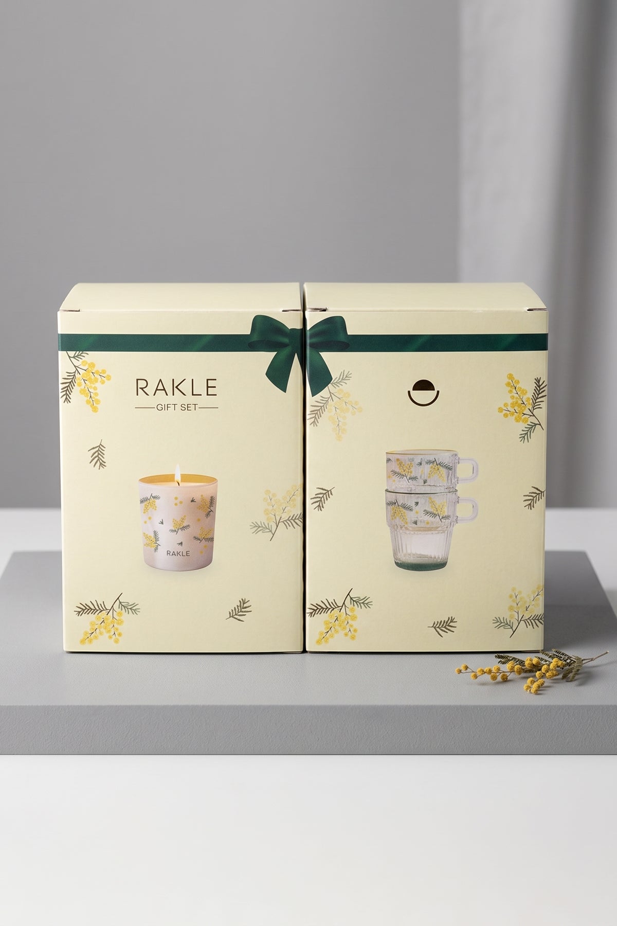 Mimosa Stackable 3'lü Hediye Seti 120 cc / 110 gr – Rakle