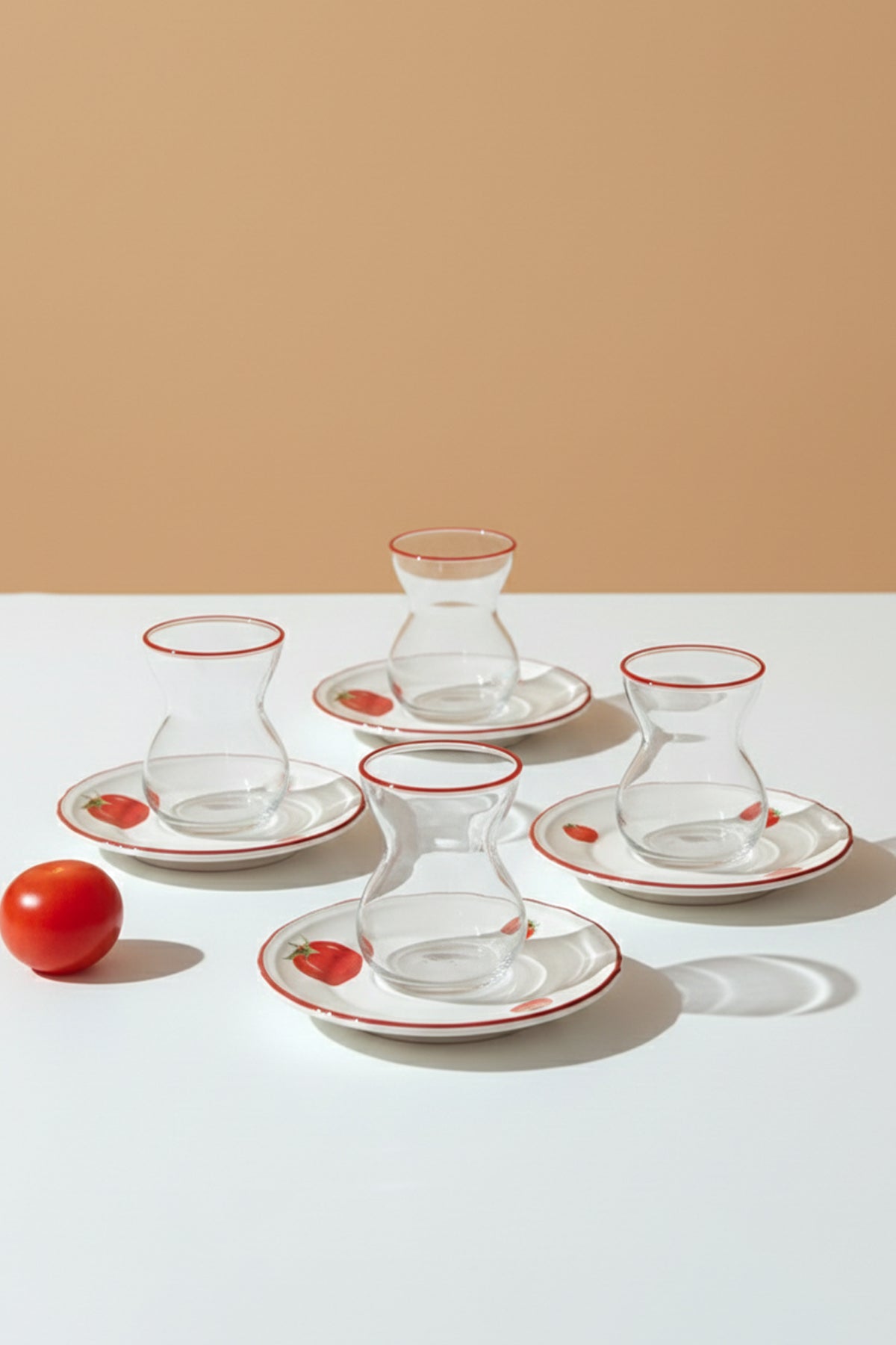 Pomodoro Stoneware 8 Parça Çay Seti 140 cc