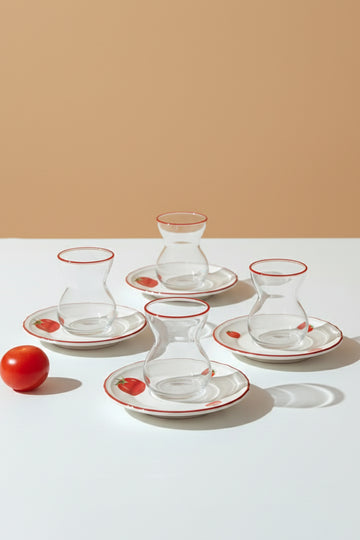 Pomodoro Stoneware 8 Parça Çay Seti 140 cc