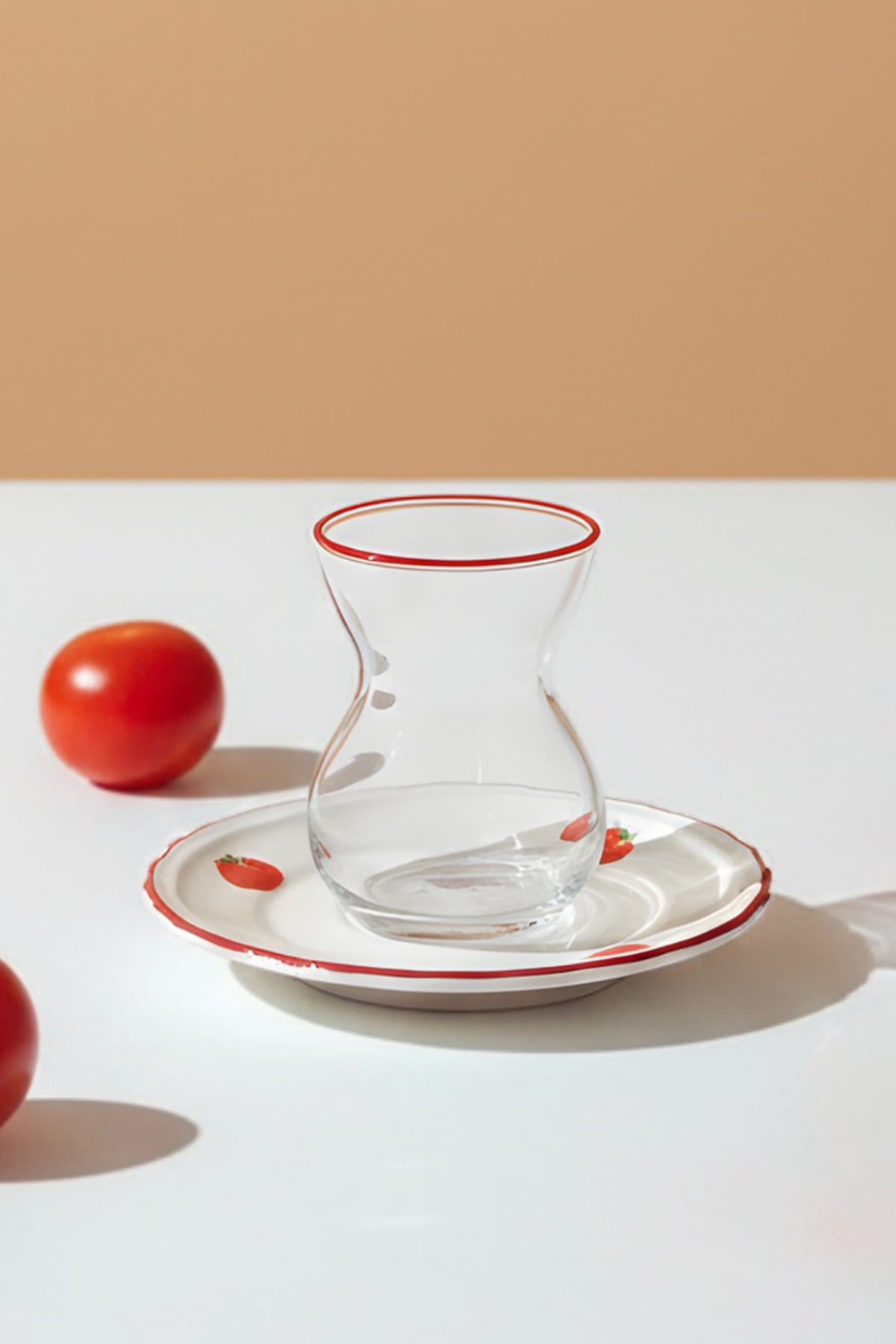 Rakle x Bengi Kurtcebe Pomodoro Stoneware 8 Parça Çay Seti 140 cc