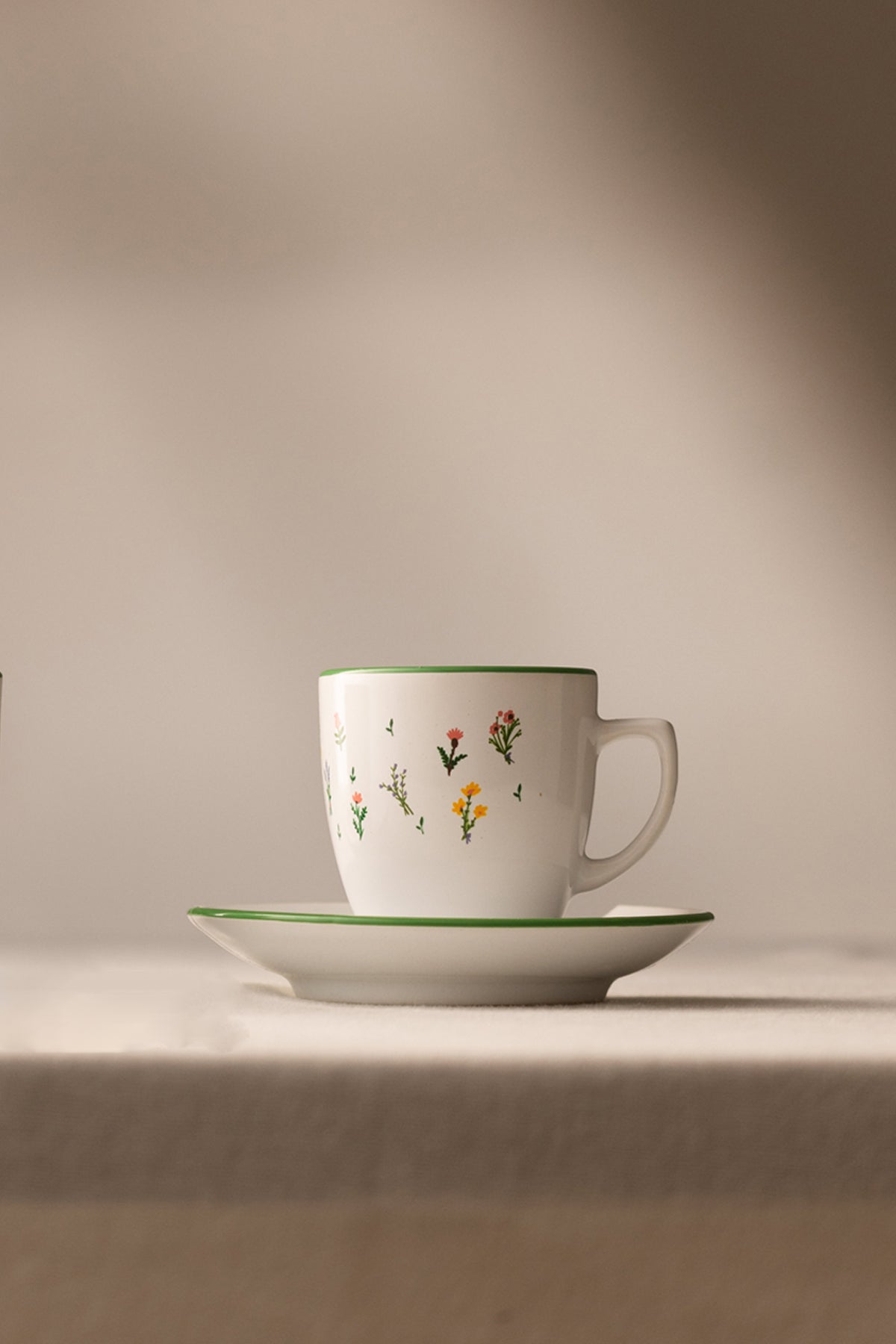 Botanical Seramik 2'li Kahve Fincan Takımı 110 cc