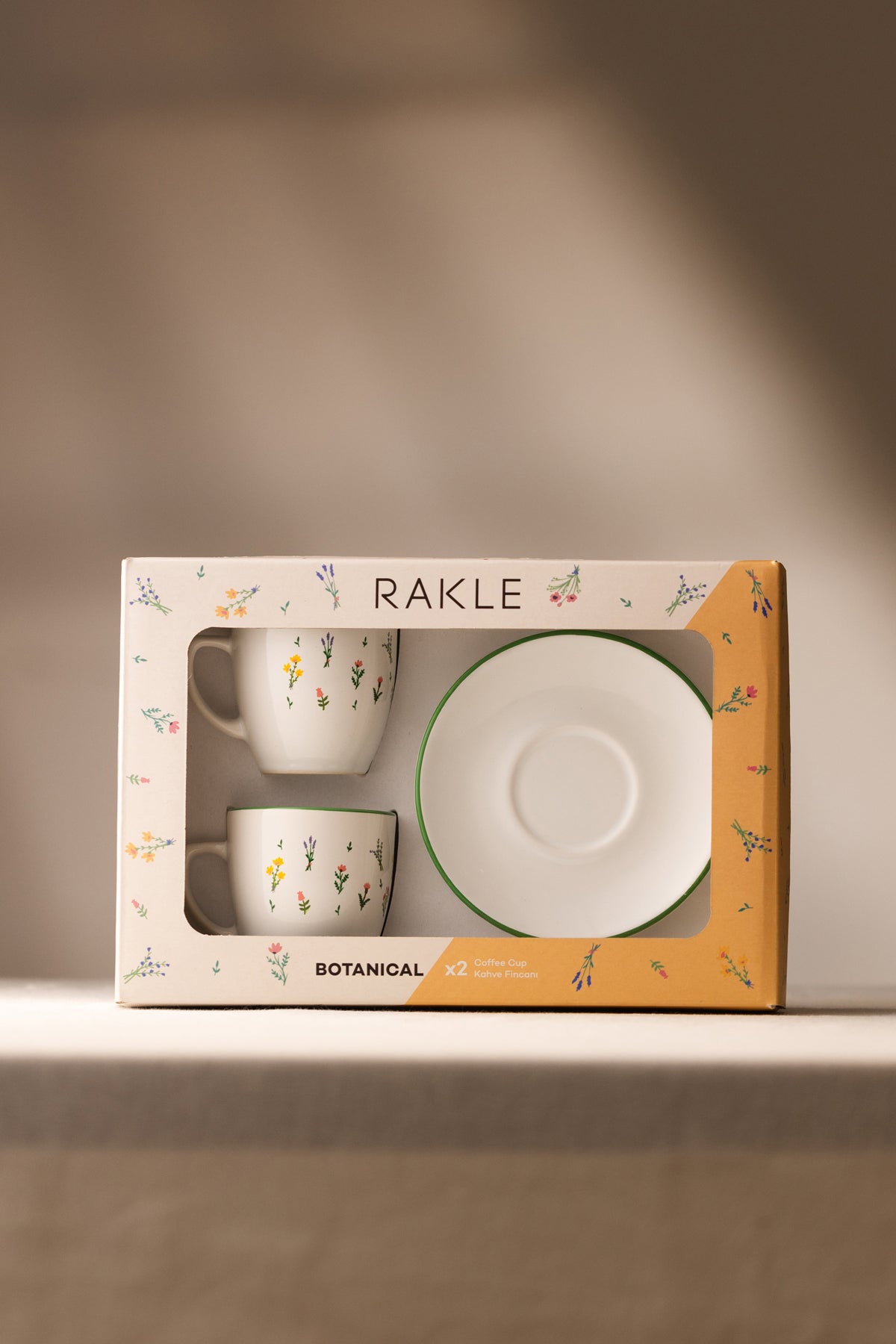 Botanical Seramik 2'li Kahve Fincan Takımı 110 cc – Rakle