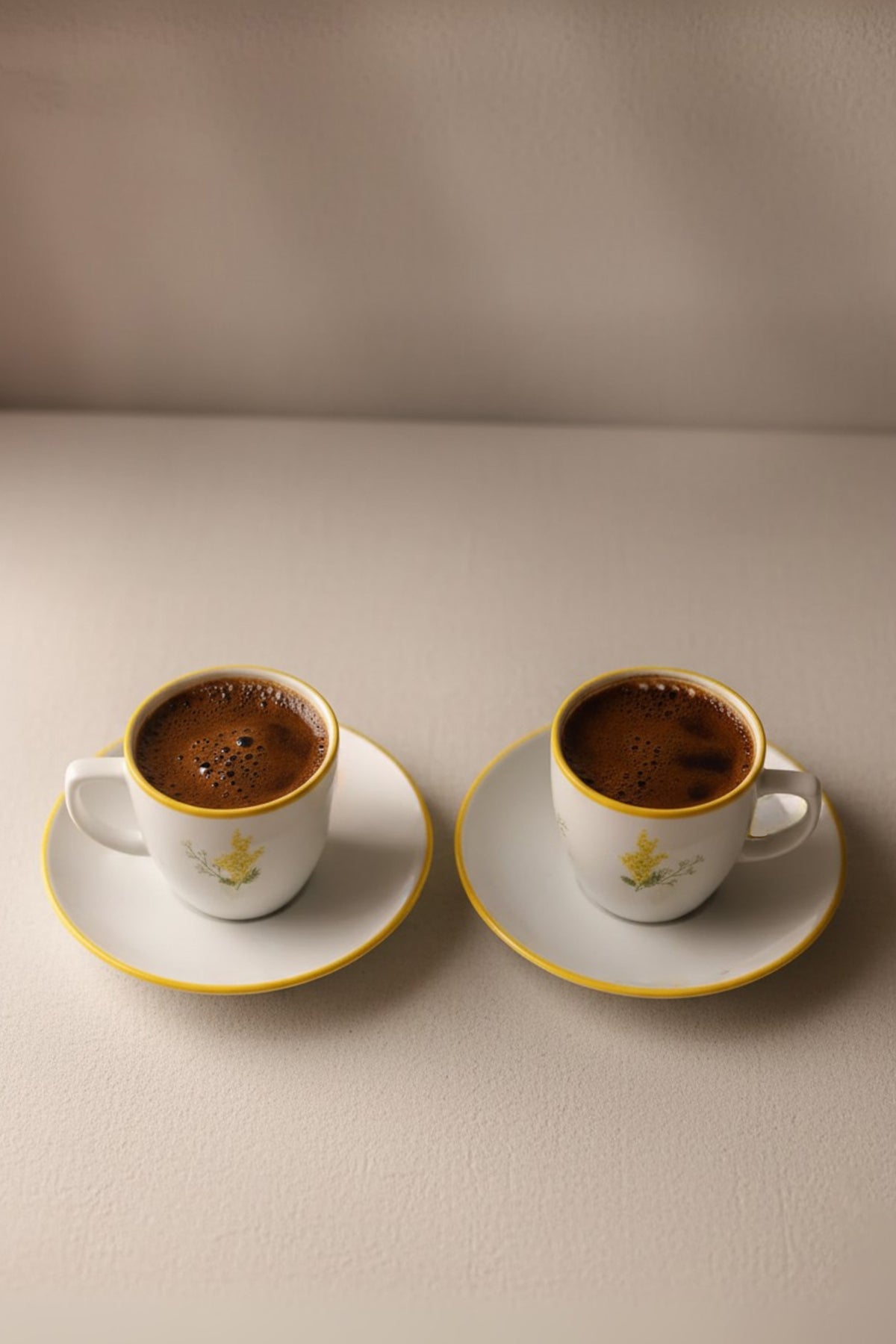 Mimoza Seramik 2'li Kahve Fincan Takımı 110 cc