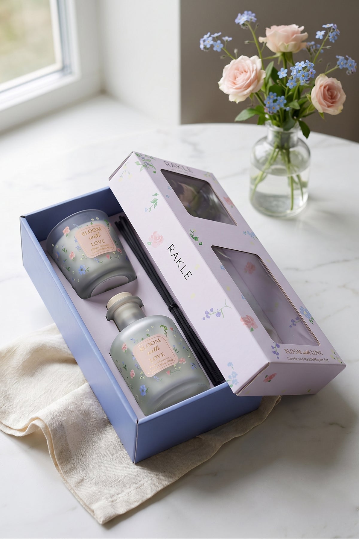 Bloom & Love Oda Kokusu ve Mum Seti 200 cc / 110 gr