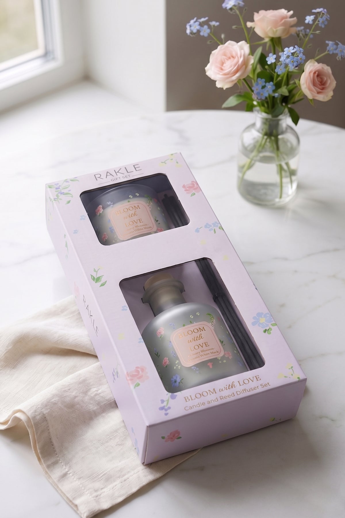 Bloom & Love Oda Kokusu ve Mum Seti 200 cc / 110 gr