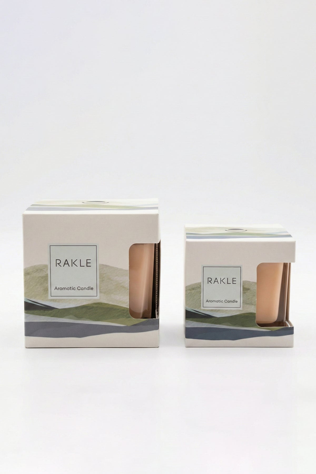 Karre Vanilya Kokulu 2'li Mum Seti Somon 200 gr - 400 gr