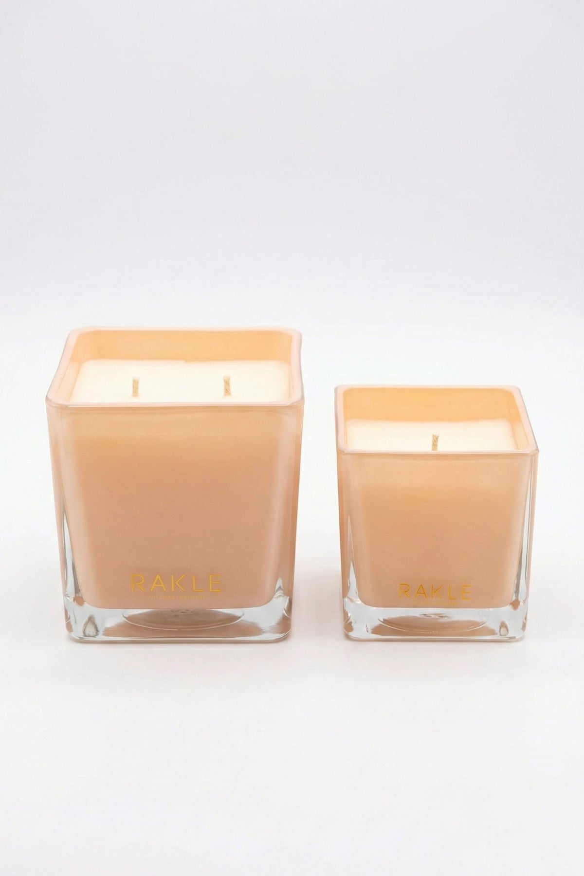 Karre Vanilya Kokulu 2'li Mum Seti Somon 200 gr - 400 gr