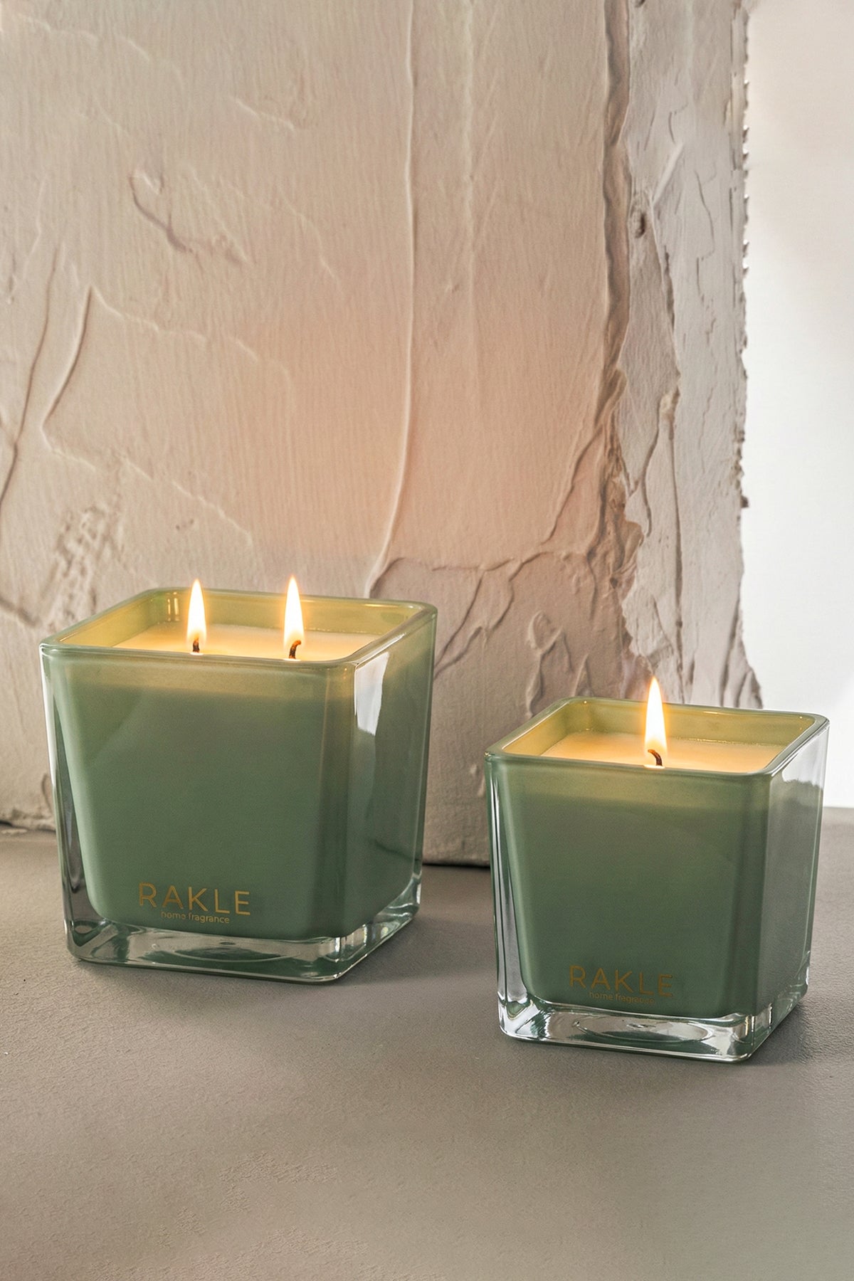 Karre Bergamot Kokulu 2'li Mum Seti Yeşil 200 gr - 400 gr