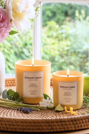 Le Jardin Rosemary Lemon Kokulu 2'li Mum Seti Sarı 120 gr - 200 gr