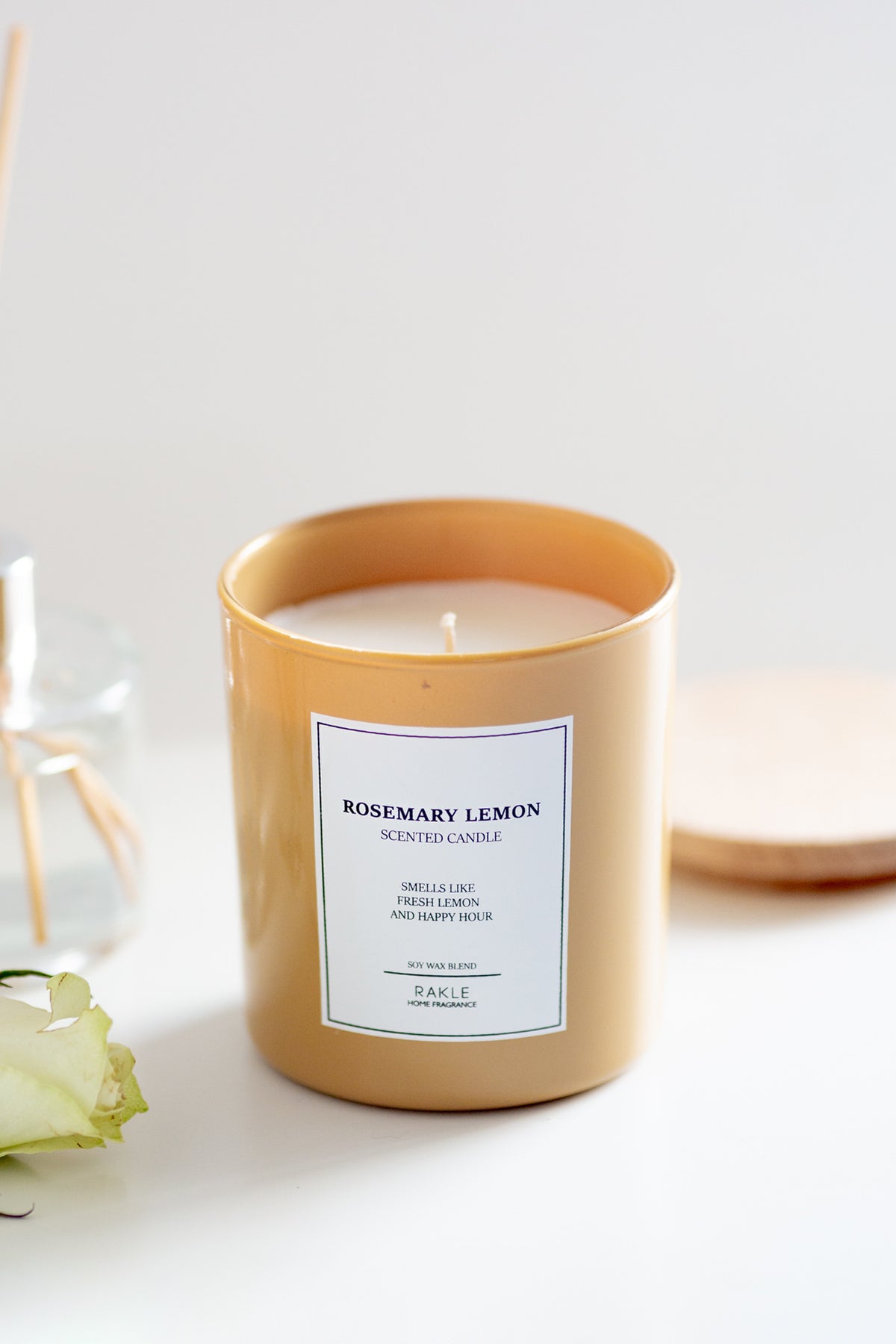 Le Jardin Rosemary Lemon Kokulu 2'li Mum Seti Sarı 120 gr - 200 gr