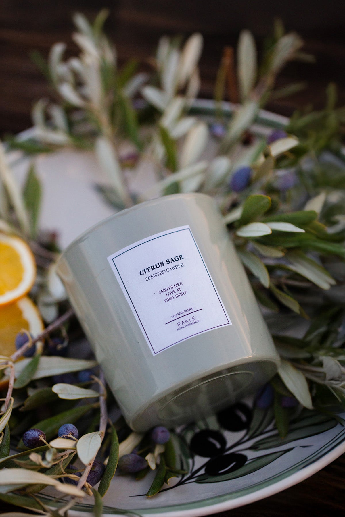 Le Jardin Citrus Sage Kokulu 2'li Mum Seti Yeşil 120 gr - 200 gr