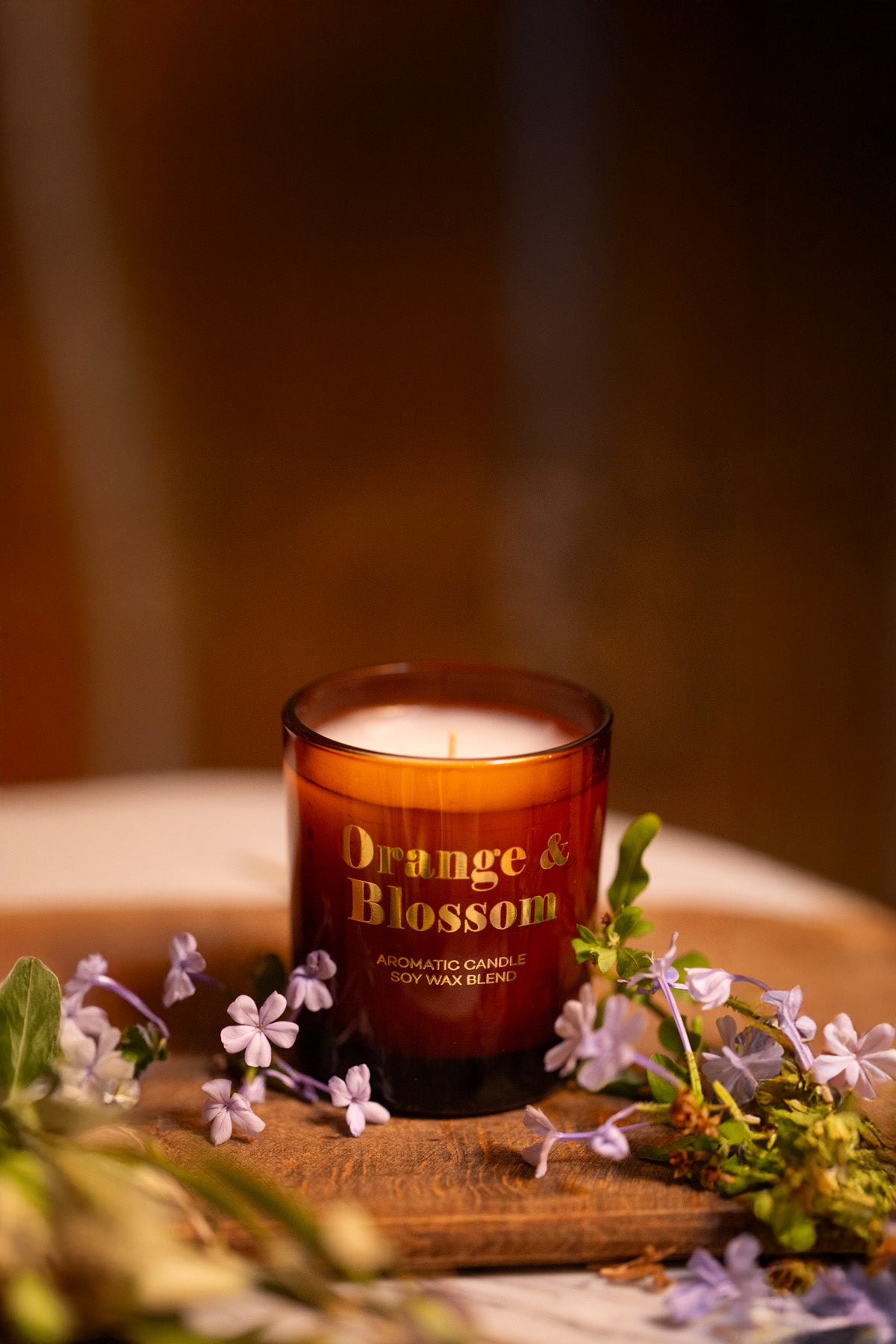 Glam Orange Blossom Portakal Çiçeği Kokulu 2'li Mum Seti Turuncu 120 gr - 200 gr