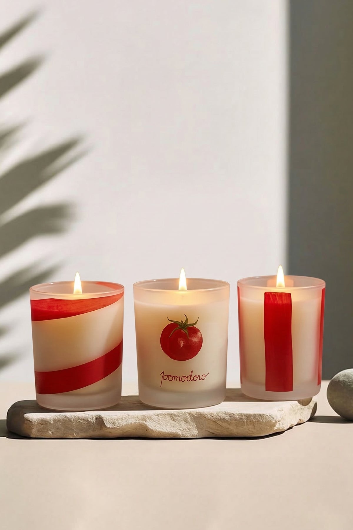 Rakle x Bengi Kurtcebe Pomodoro El Yapımı 3'lü Mum Seti 120 gr