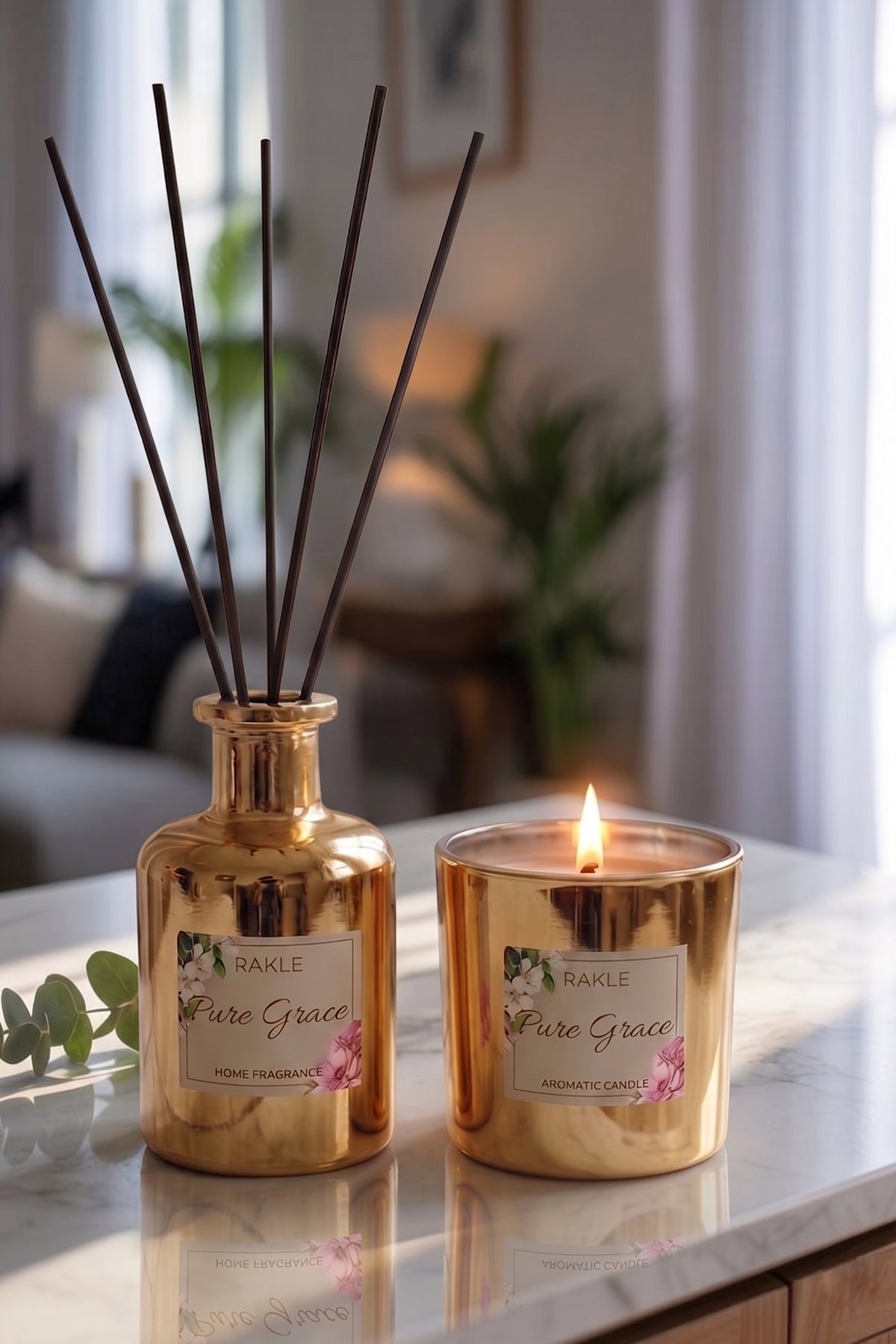 Pure Grace Oda Kokusu ve Mum Seti 200 cc / 210 gr