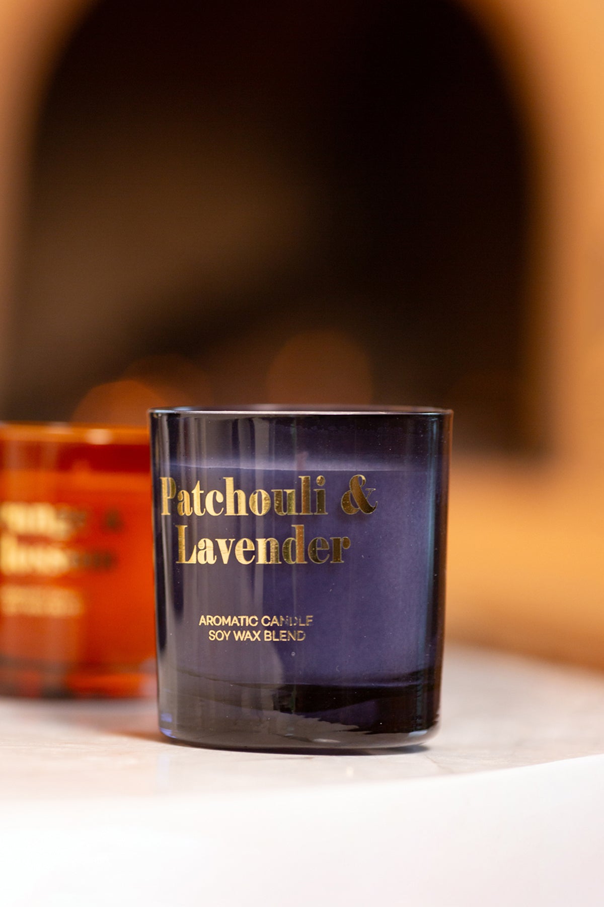 Glam Patchouli Kokulu 2'li Mum Seti Lacivert 120 gr - 200 gr