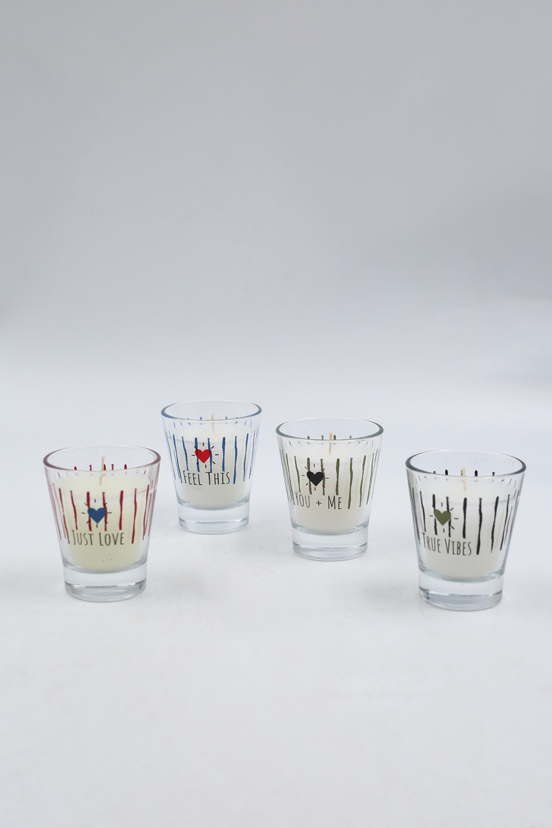 Retro Love 4'lü Mum Seti 60 gr