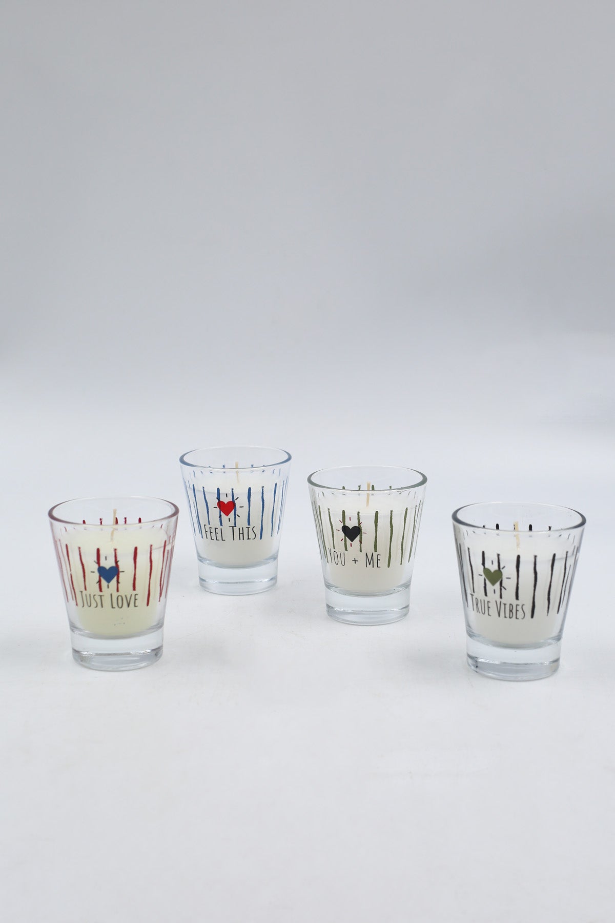 Retro Love 4'lü Mum Seti 60 gr