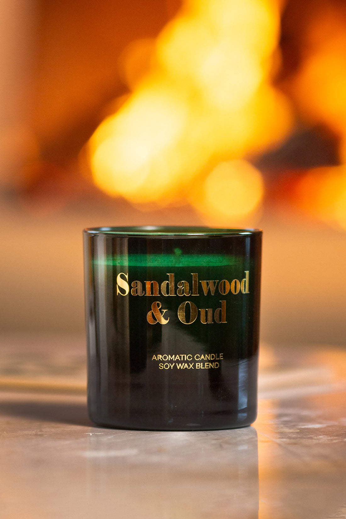Glam Sandalwood&Oud Kokulu 2'li Mum Seti Yeşil 120 gr - 200 gr