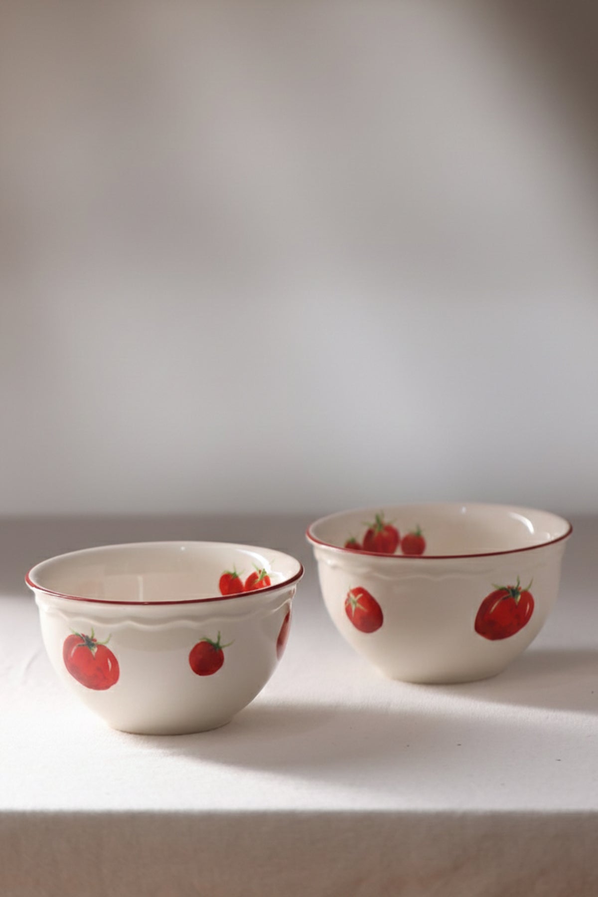Rakle x Bengi Kurtcebe Pomodoro Stoneware 4'lü Çorba Kasesi Seti 15 cm
