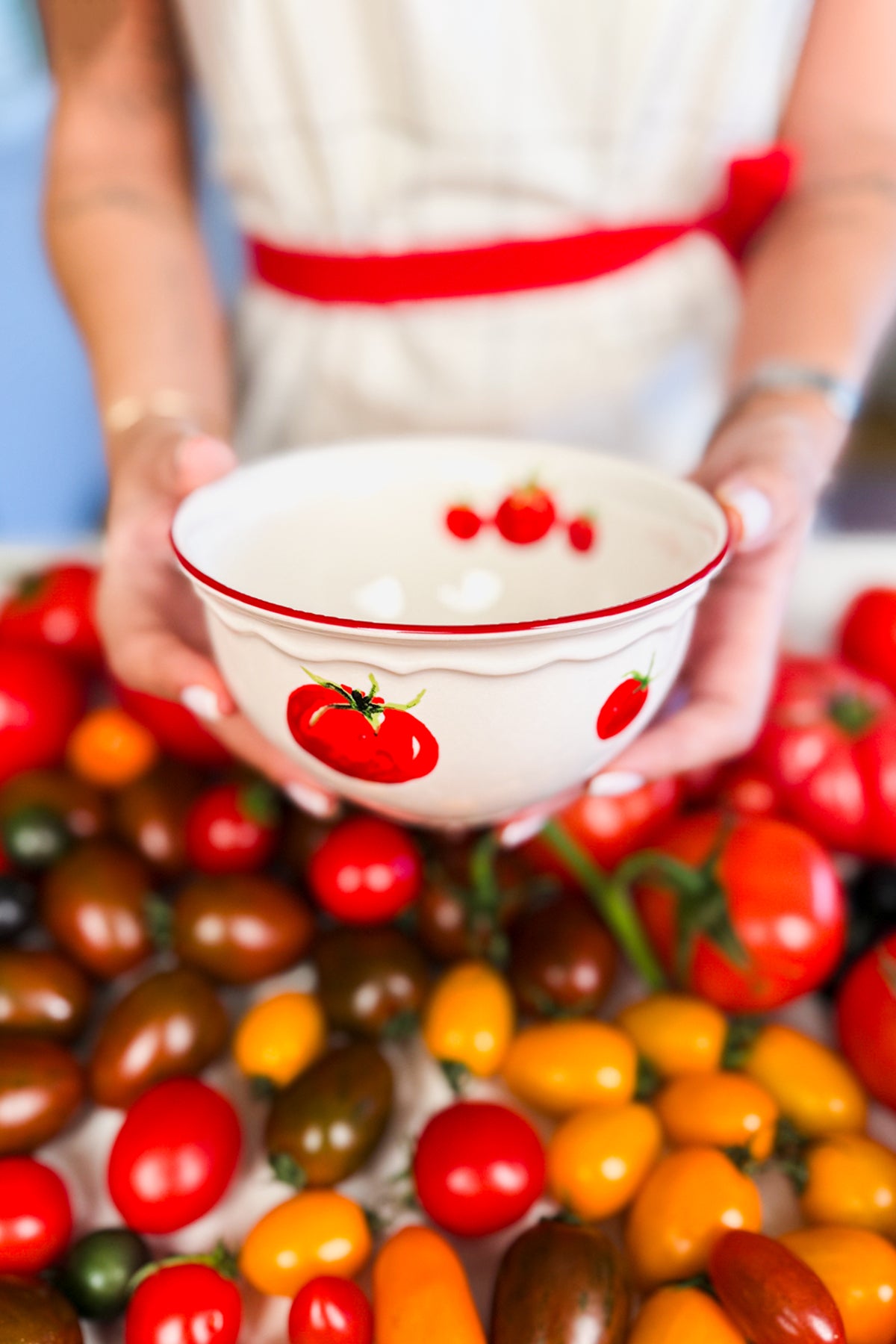 Rakle x Bengi Kurtcebe Pomodoro Stoneware 4'lü Çorba Kasesi Seti 15 cm