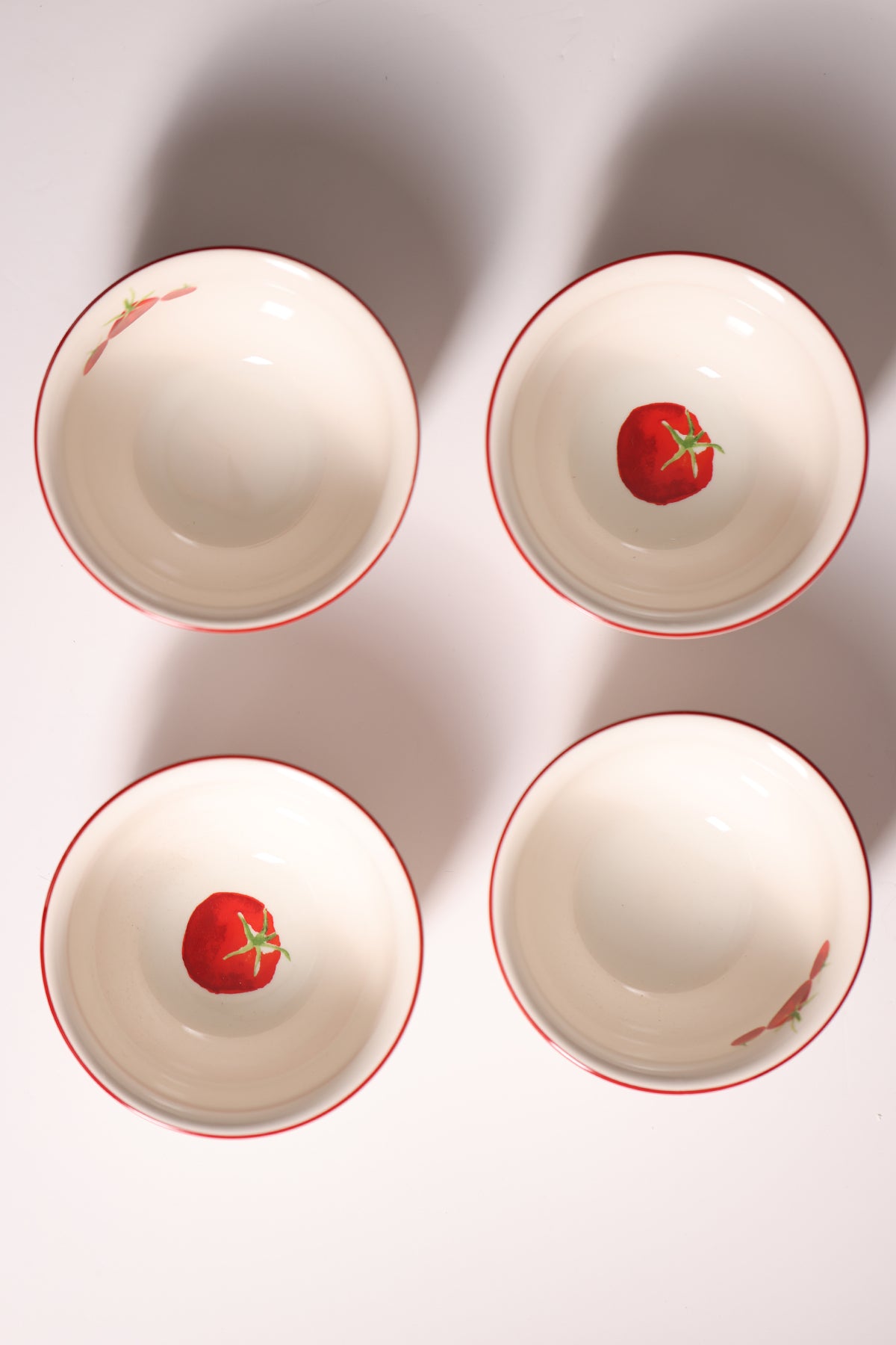 Rakle x Bengi Kurtcebe Pomodoro Stoneware 4'lü Çorba Kasesi Seti 15 cm