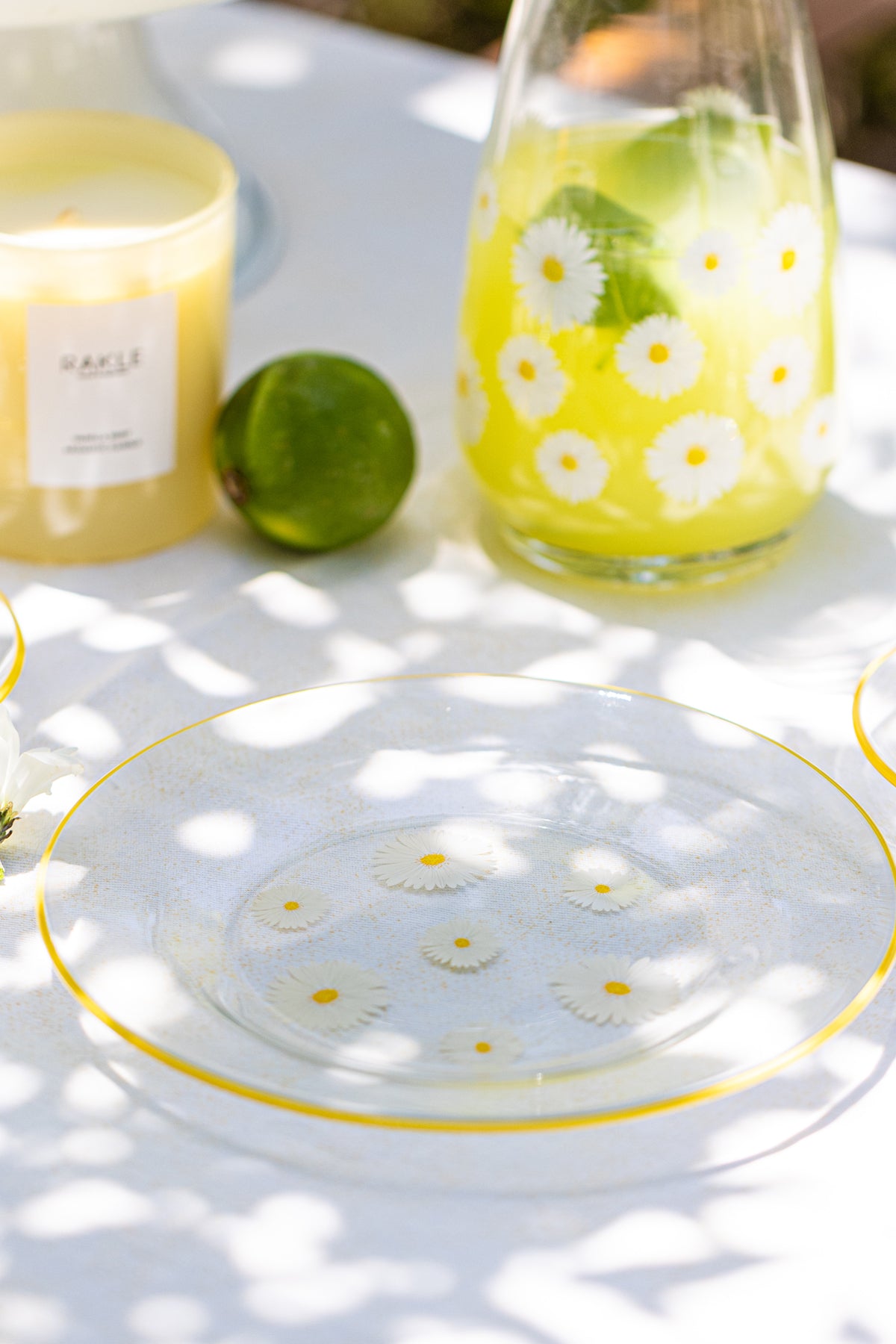 Fiona 4'lü Cam Pasta Tabağı Seti 19 cm