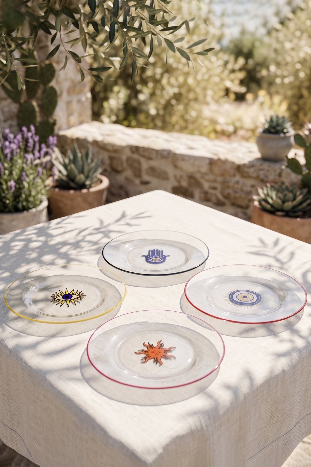 Fortuna 4'lü Pasta Tabağı Seti 19 cm