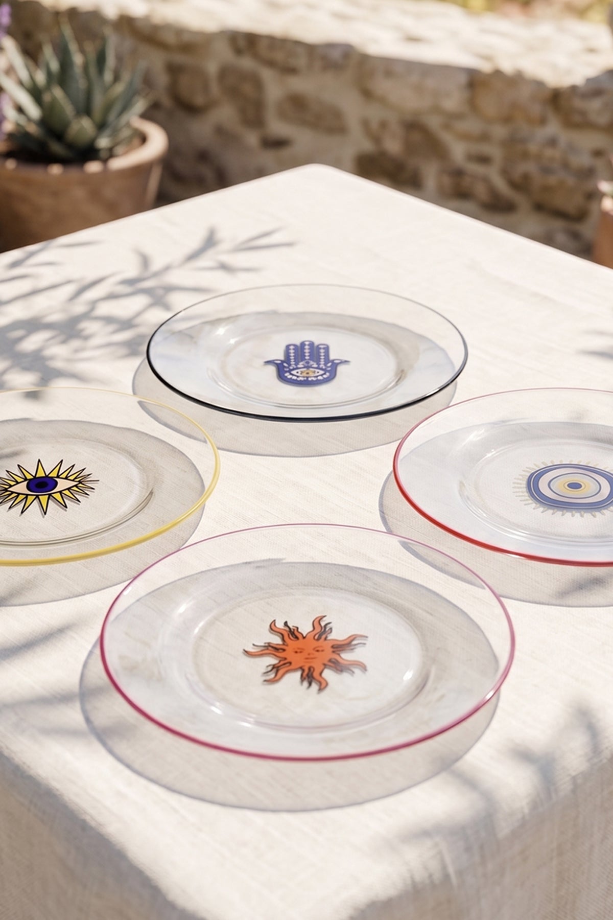 Fortuna 4'lü Pasta Tabağı Seti 19 cm