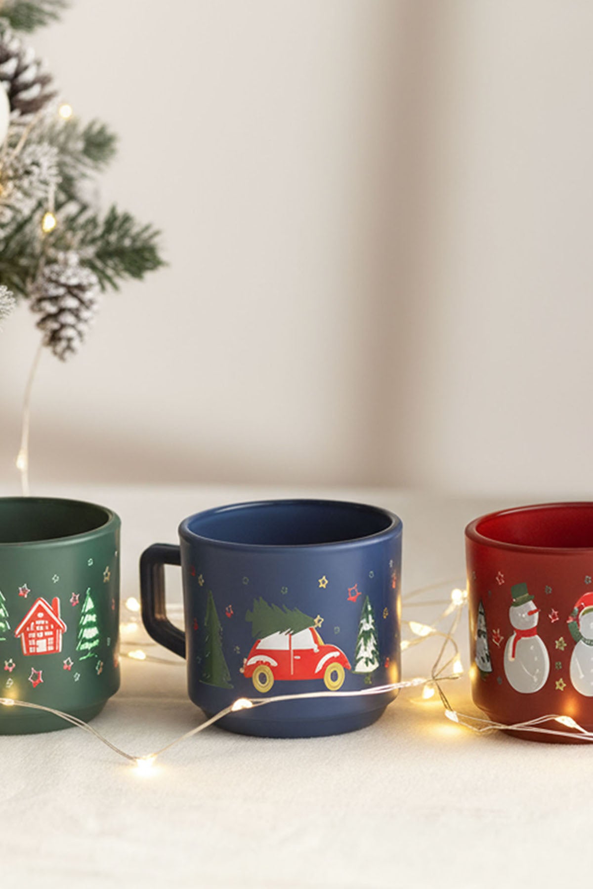 Cup Of Cheer 3'lü Stackable Kupa Seti 180 cc