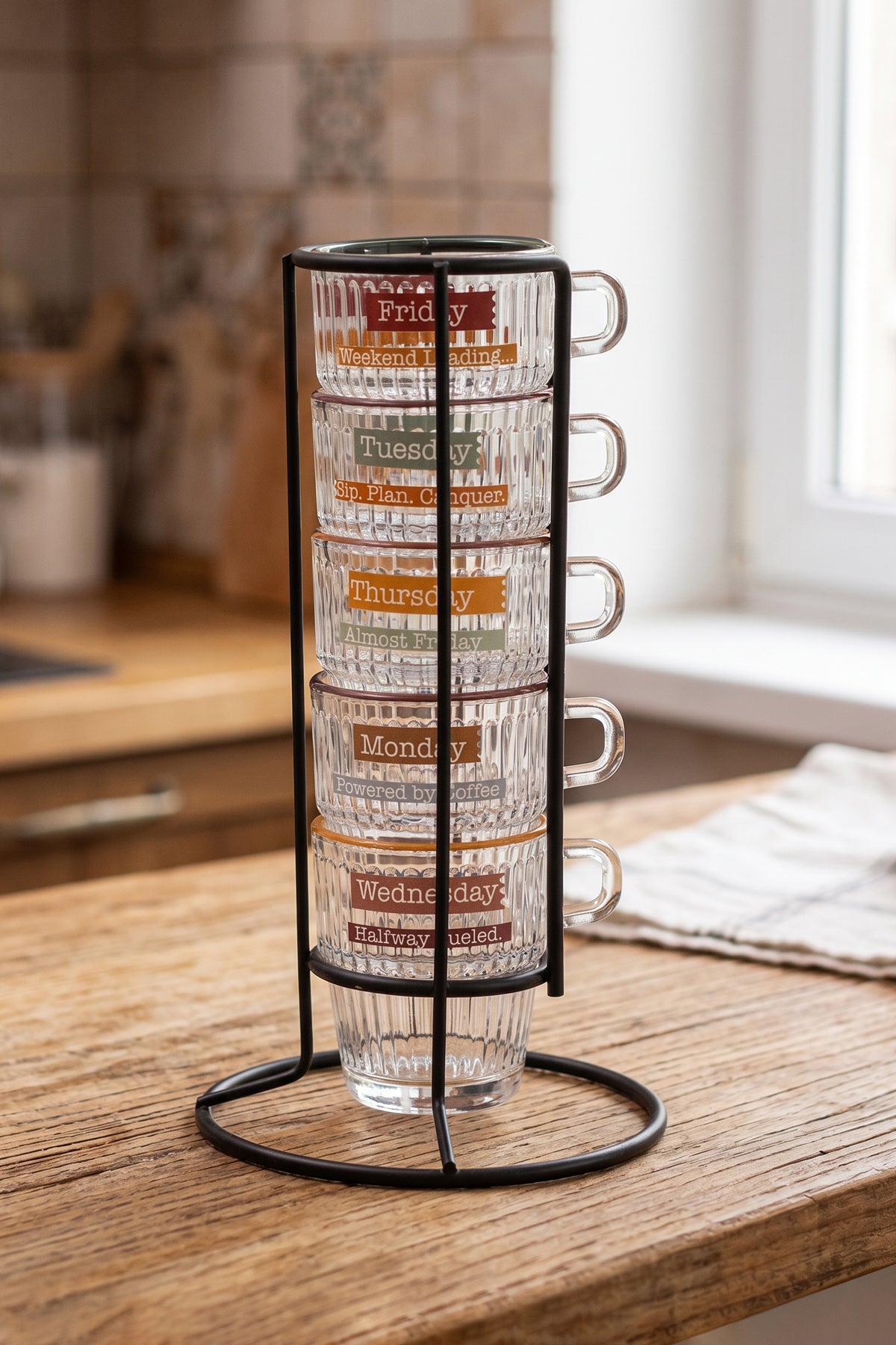 Espresso Week 5'li Stackable Kahve Fincanı Seti 120 cc