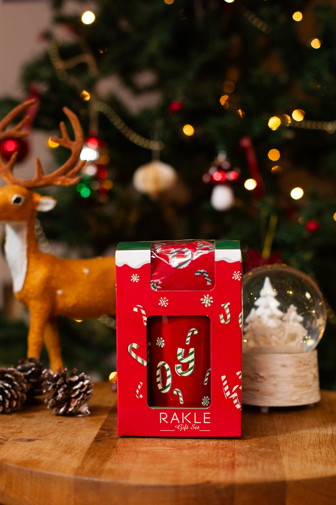 Christmas Joy Çoraplı Hediye Seti Kırmızı 380 cc