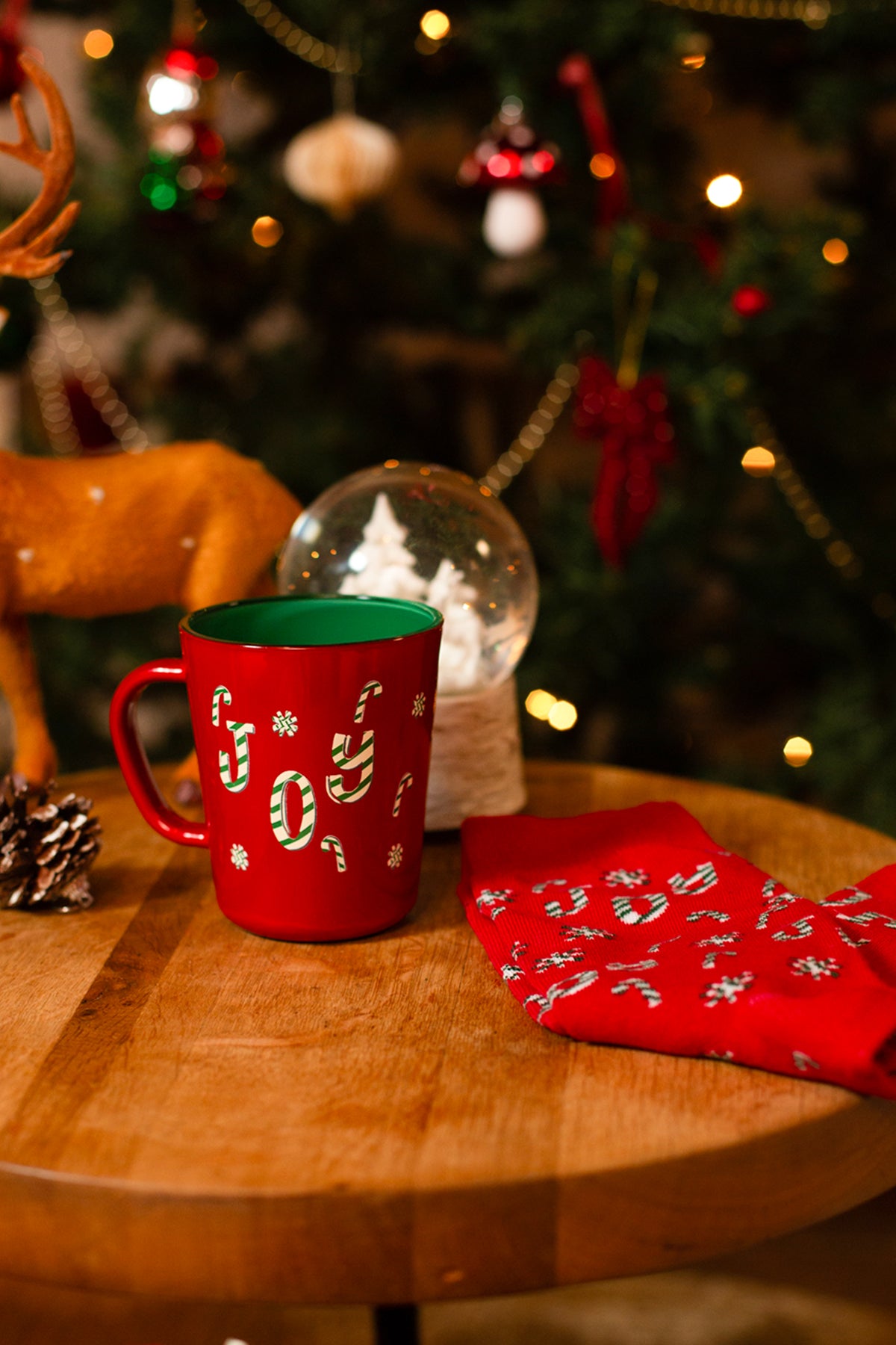 Christmas Joy Çoraplı Hediye Seti Kırmızı 380 cc